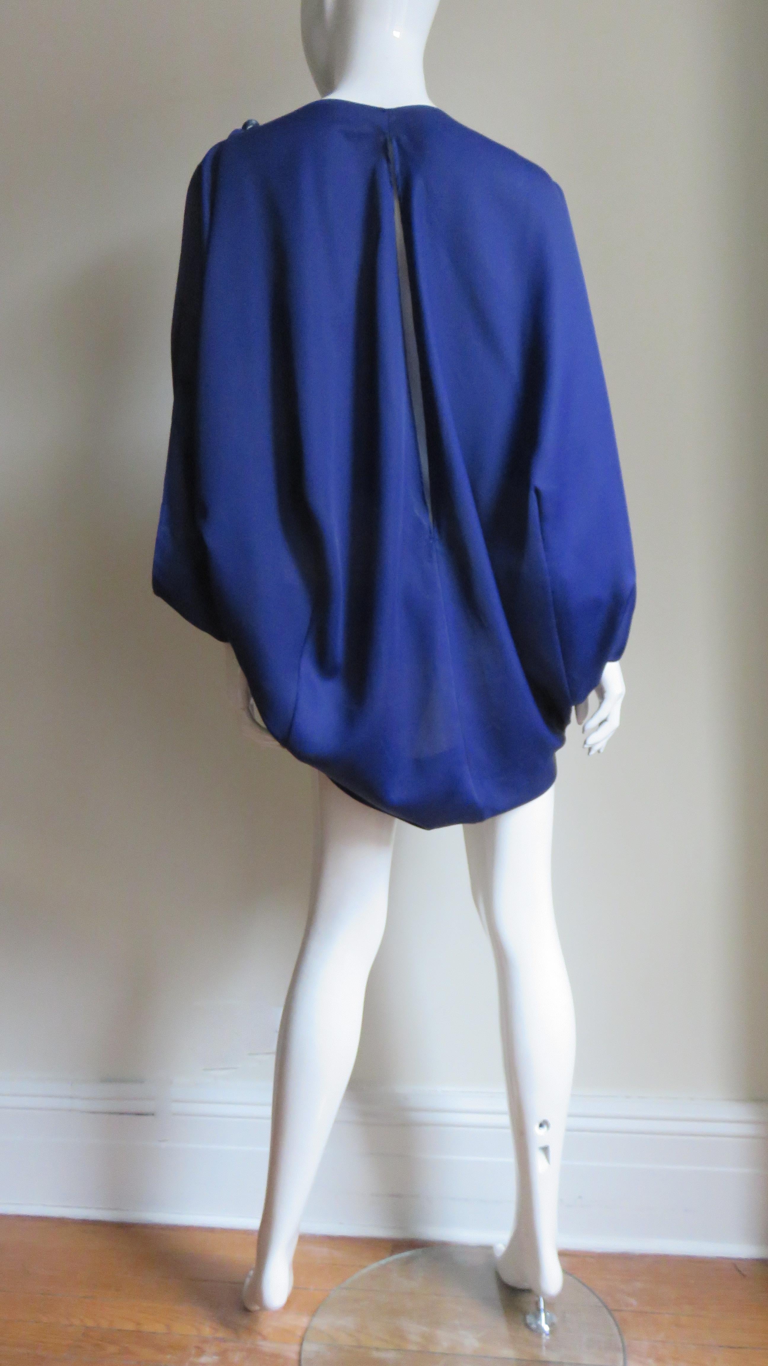 Issey Miyake Open Sleeve Draped Top For Sale 7