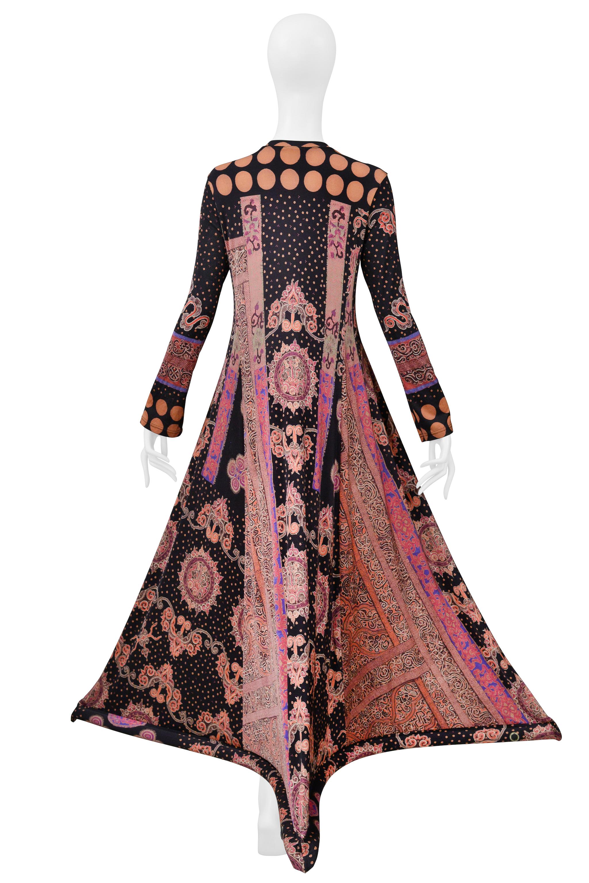 Issey Miyake Paisley Print Dress With Inflatable Hem 2001 in vendita 2