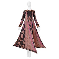 Issey Miyake Paisley Print Dress With Inflatable Hem 2001