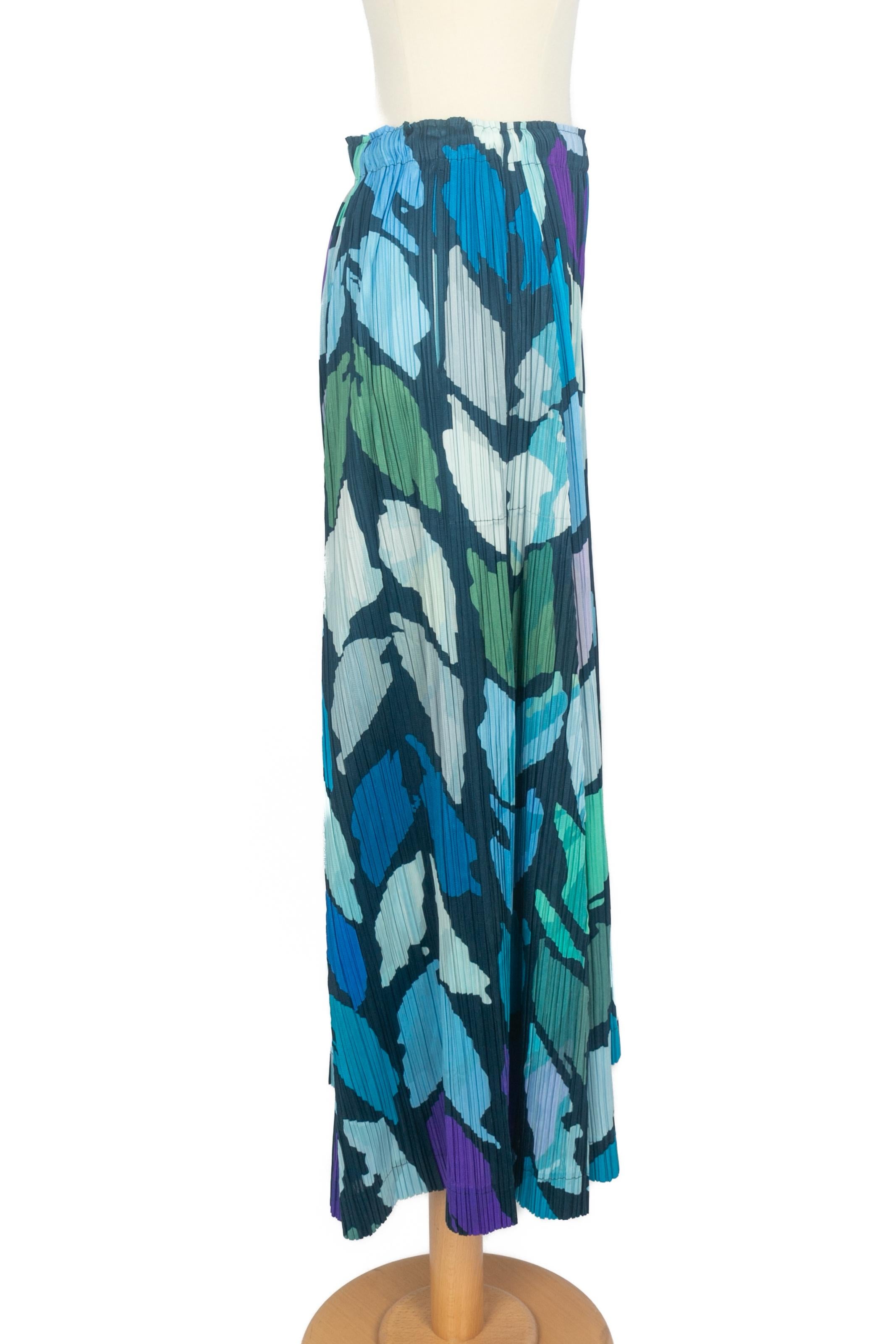 Pantalones Issey Miyake 'Pleats Please' 2006 Azul en venta