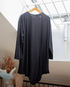 Issey Miyake Permanente 80's cotton and linen cocoon draped Haori style duster