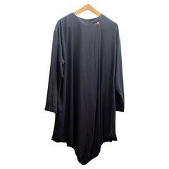 Vintage Issey Miyake Permanente 80's cotton and linen cocoon draped Haori style duster 