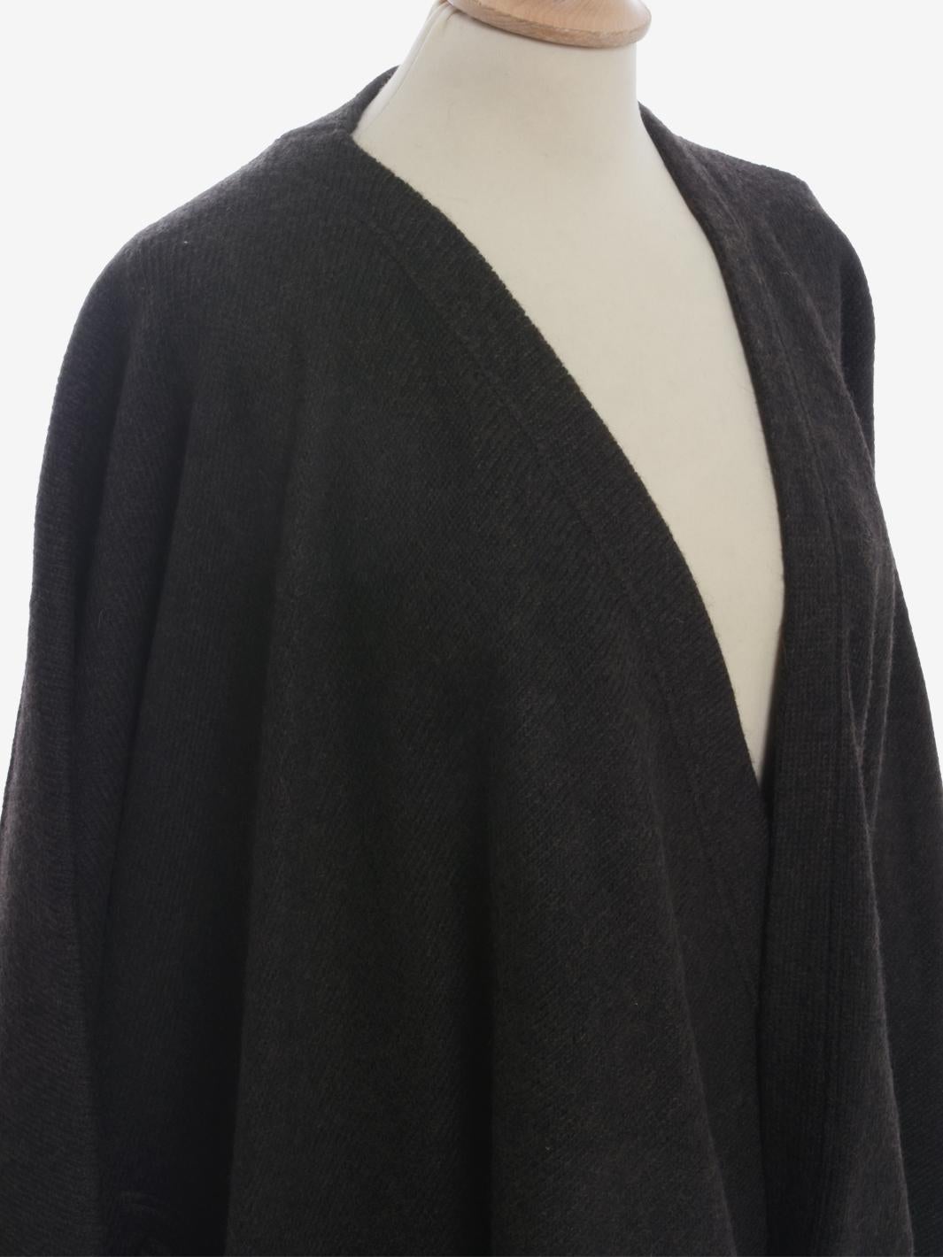 Issey Miyake Permanente Wool Dolman Coat - 80s For Sale 2