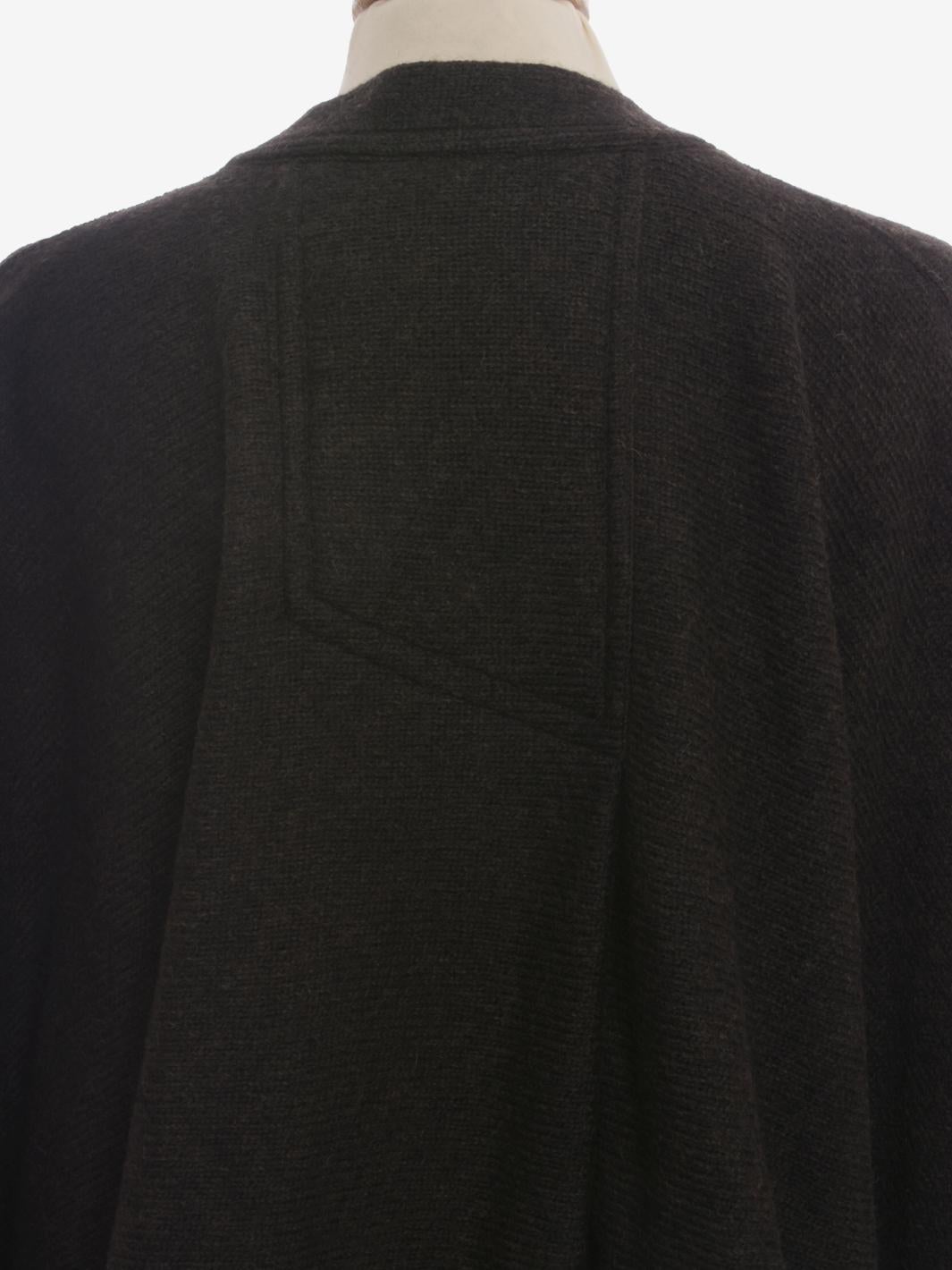 Issey Miyake Permanente Wool Dolman Coat - 80s For Sale 3