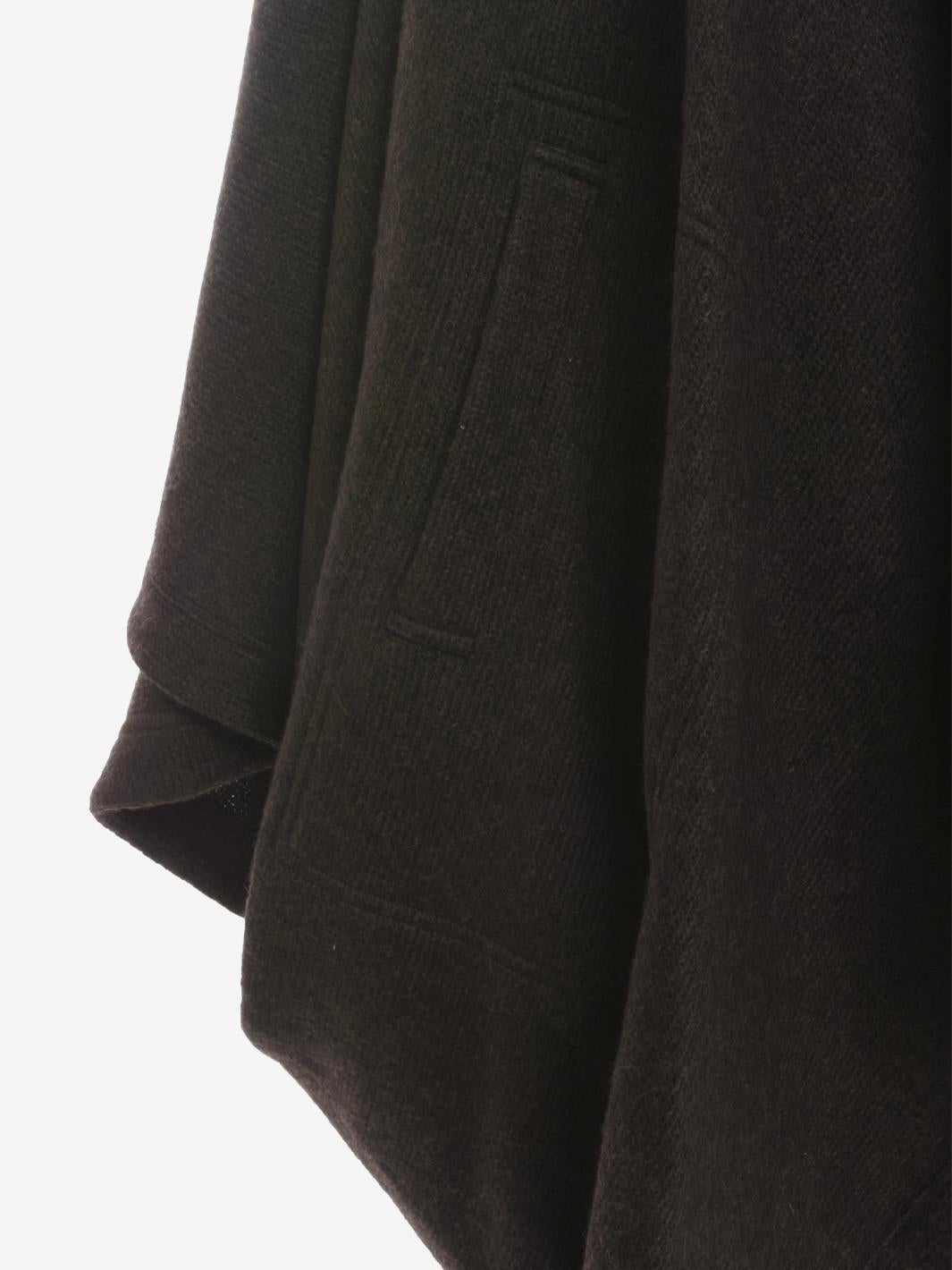 Issey Miyake Permanente Wool Dolman Coat - 80s For Sale 4