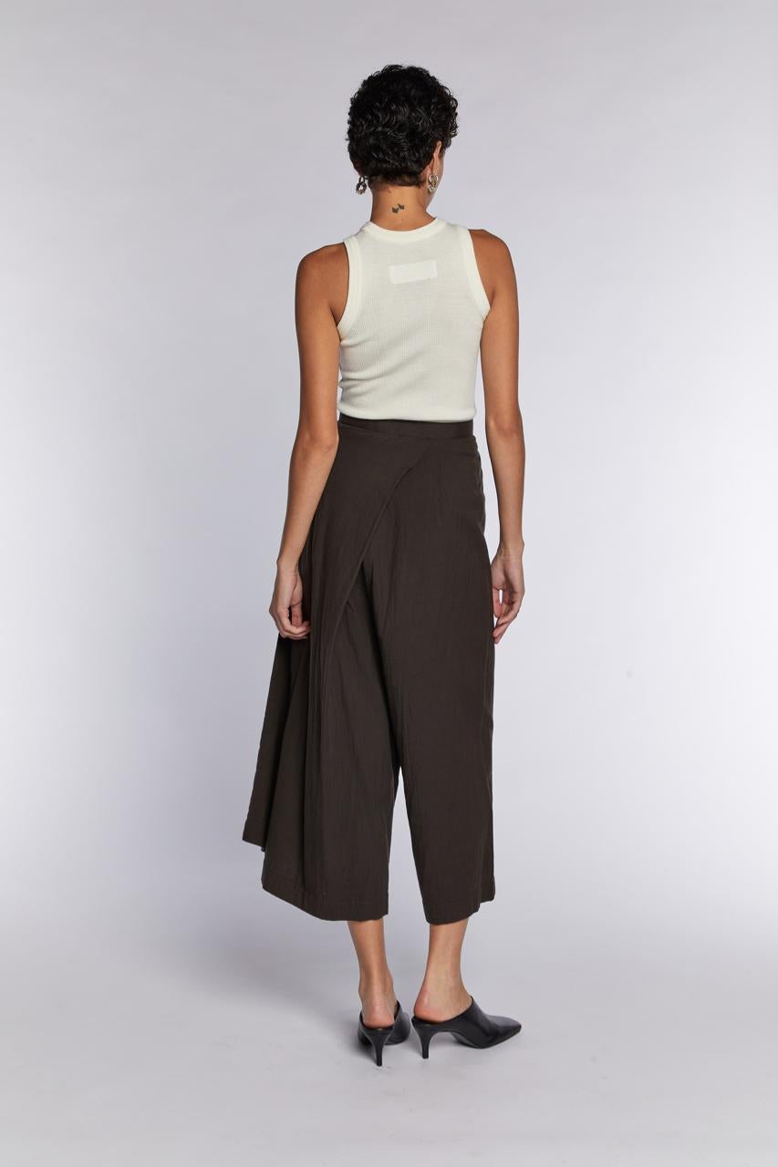 Issey Miyake Permenante Cotton Wrap Trousers 1980s In Excellent Condition For Sale In London, GB