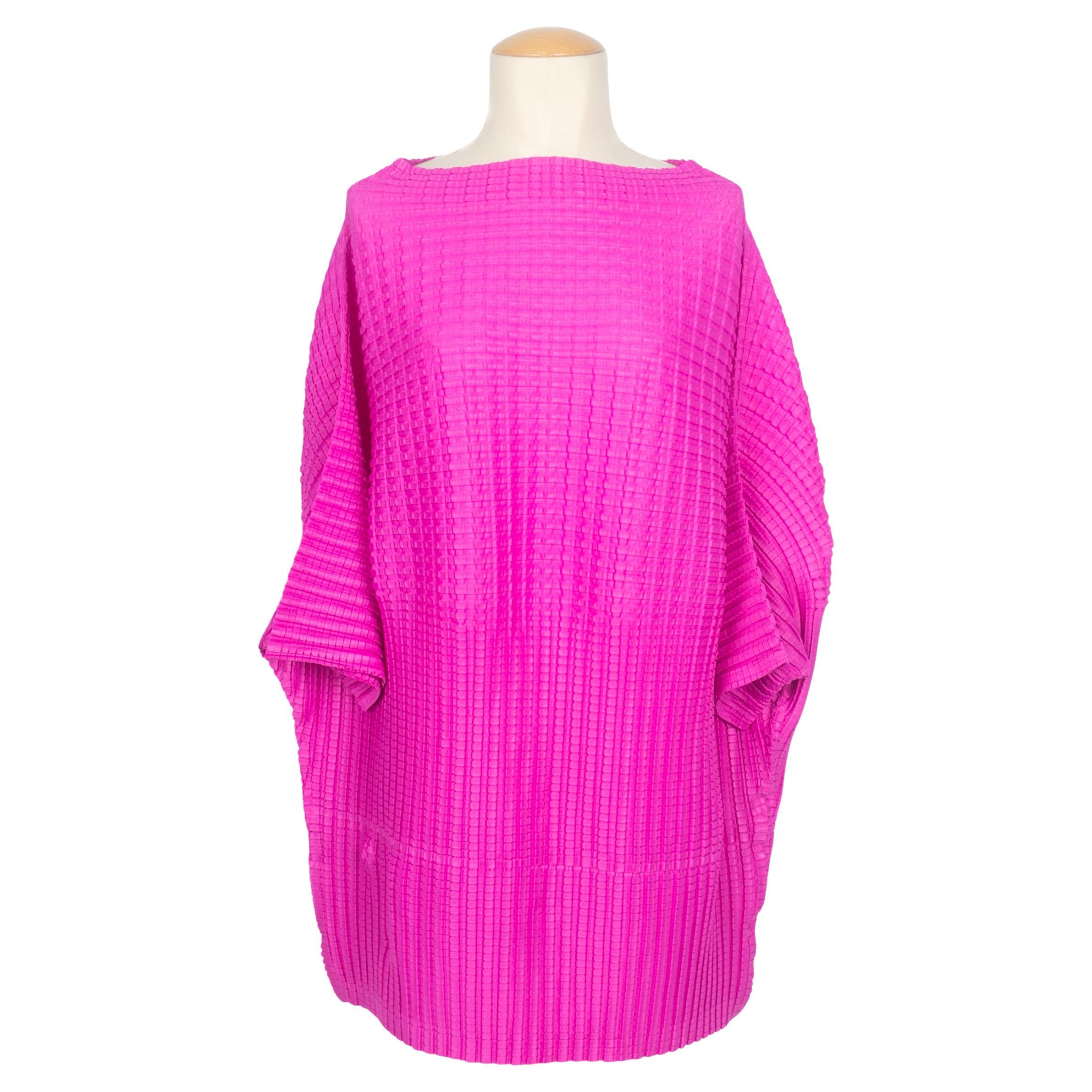 Issey Miyake pink dress Pleats Please