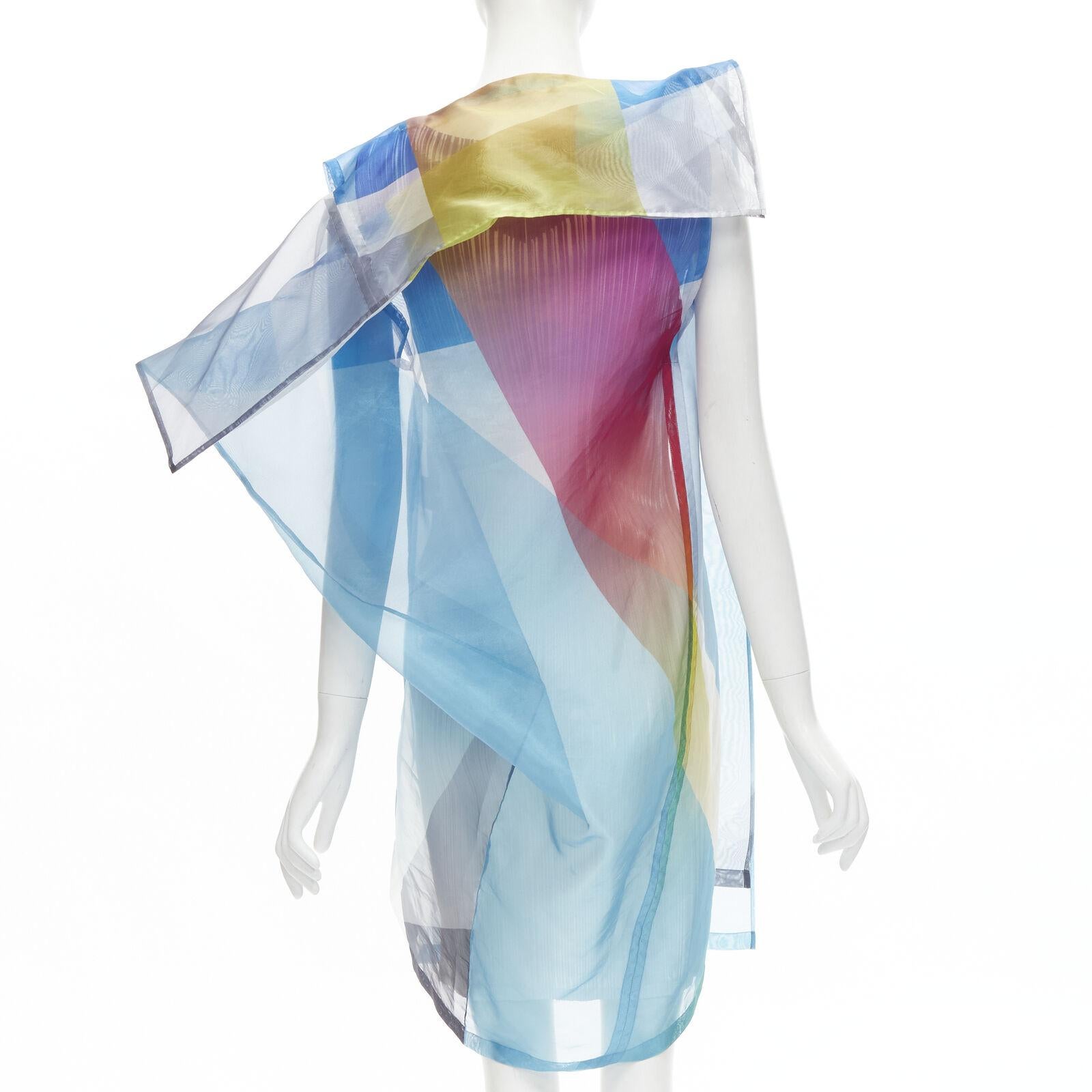 ISSEY MIYAKE pleated slip dress sheer polyester rainbow cape layered dress JP2 M
Reference: TGAS/C01494
Brand: Issey Miyake
Material: Polyester
Color: Multicolour
Pattern: Abstract
Lining: Polyester
Extra Details: Plisse pleated shift dress lining.