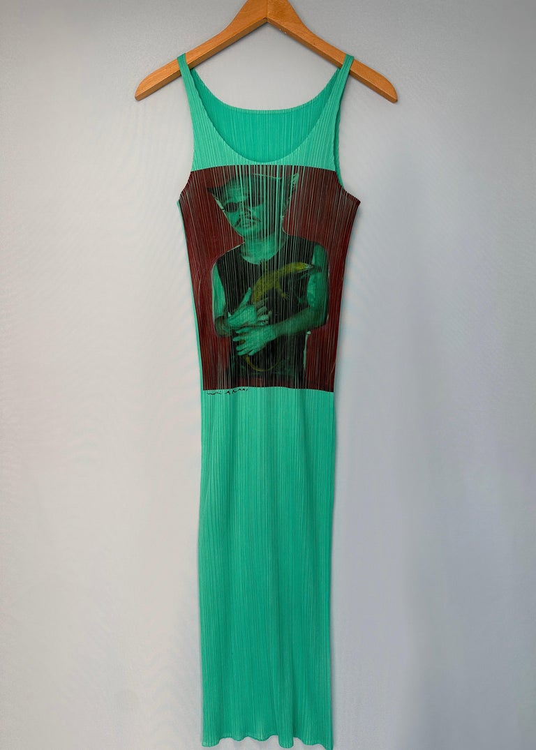 PLEATS PLEASE まちがえる 1997 Diamond Pleats Dress