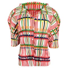 Issey Miyake Pleats Please Abstraktes kariertes Hemd mehrfarbig