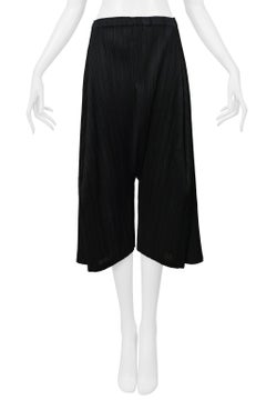 Issey Miyake Pleats Please Black Pleated Harem Pants 1998-99