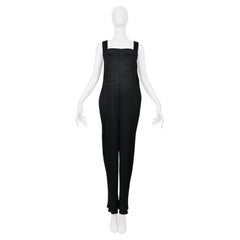 Issey Miyake Pleats Please Black Pleated Overalls 2004
