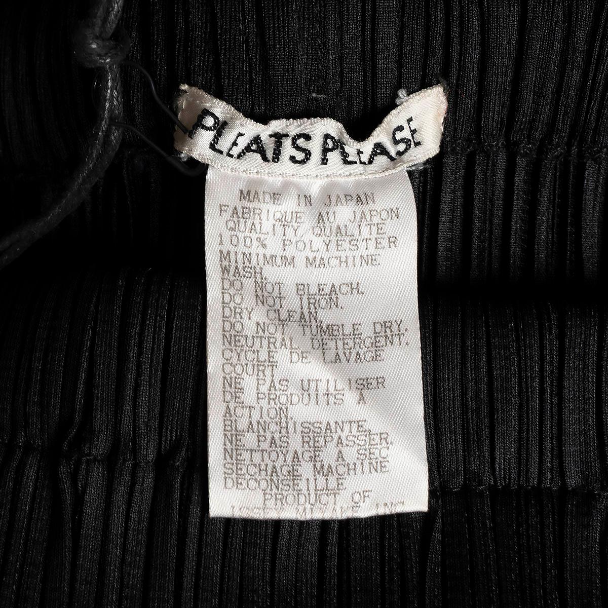 ISSEY MIYAKE PLEATS PLEASE Schwarzer Polyester-PLEATED MIDI-Rock mit Verschluss aus Polyester 2 S 2