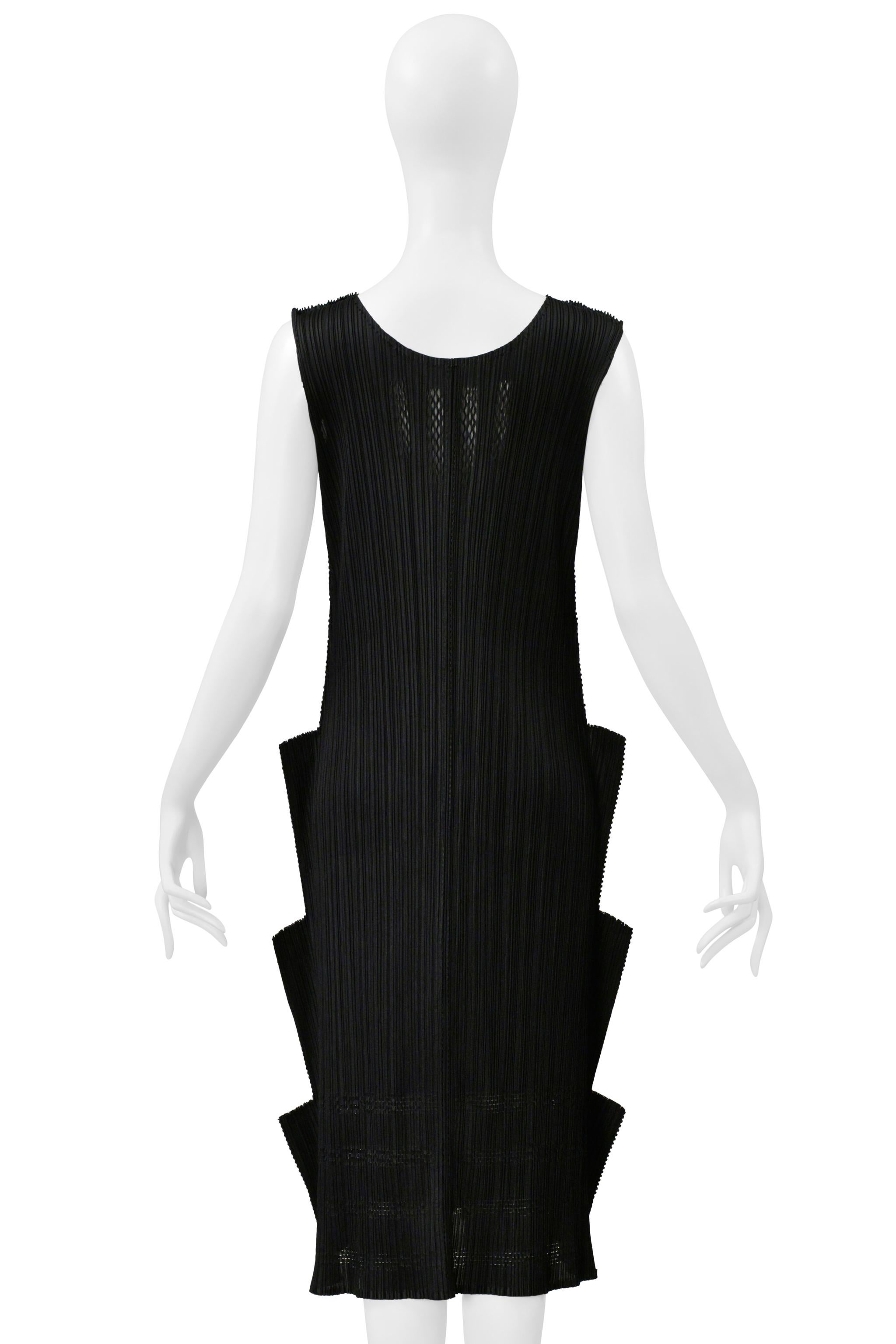 Issey Miyake Pleats Please Schwarzes 