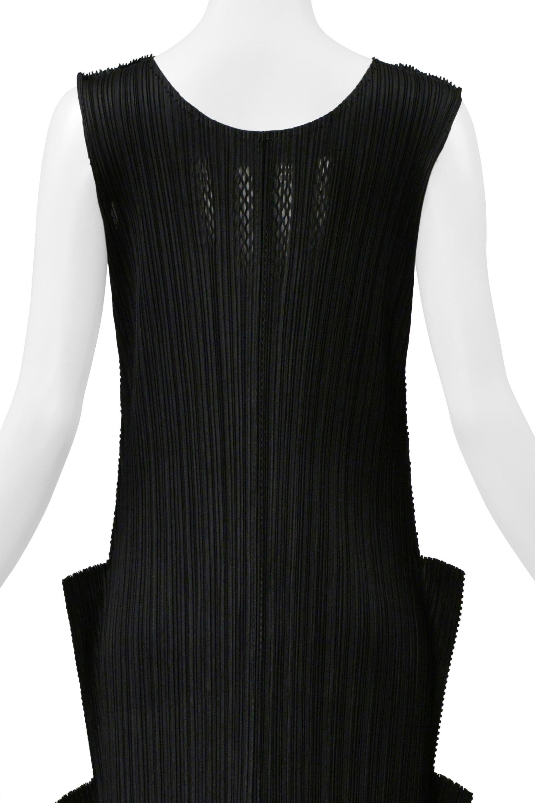 Issey Miyake Pleats Please Schwarzes 