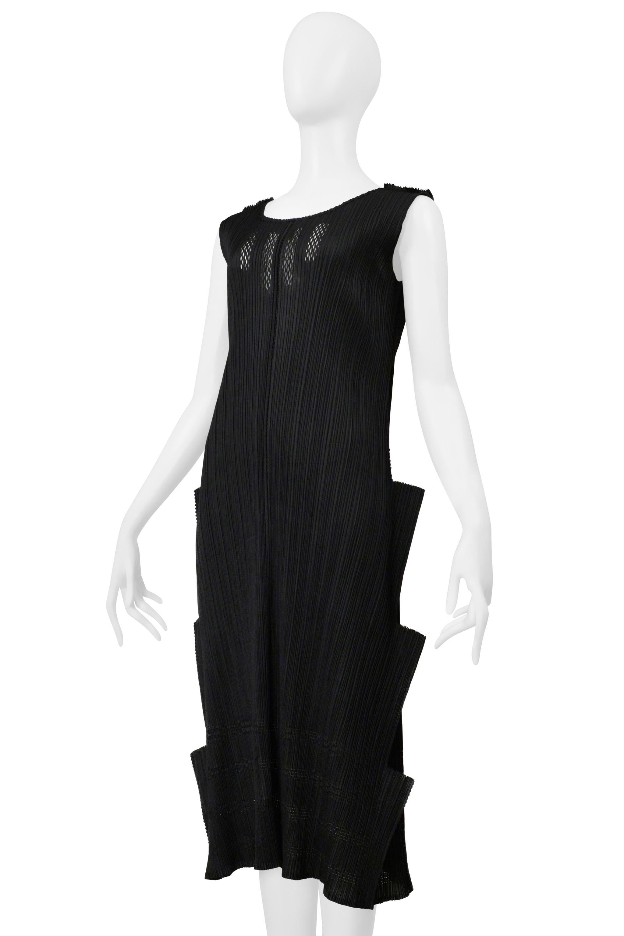 Issey Miyake Pleats Please Schwarzes 