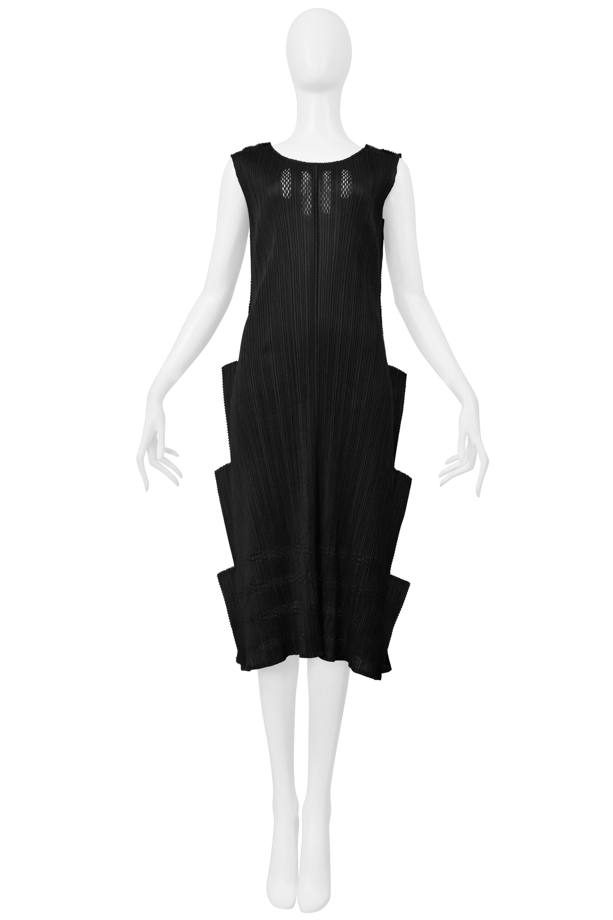Issey Miyake Pleats Please Schwarzes 