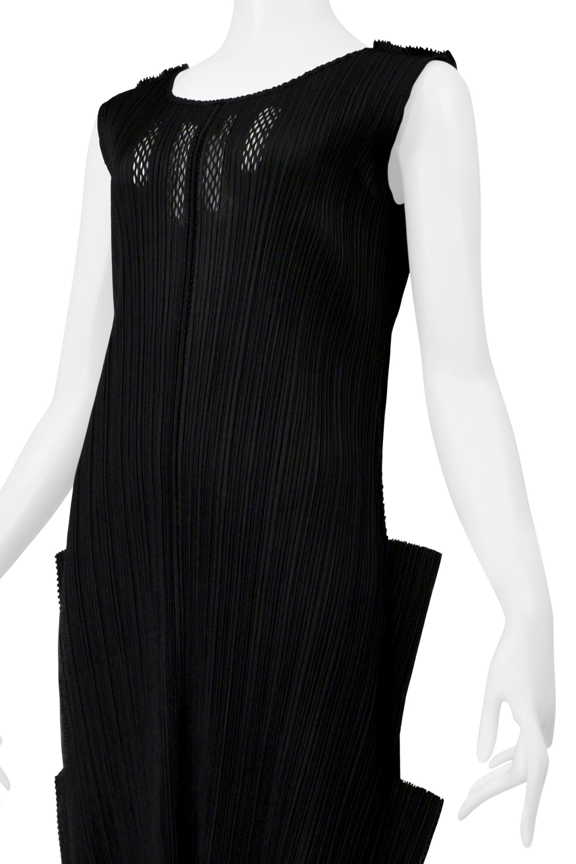 Issey Miyake Pleats Please Schwarzes 