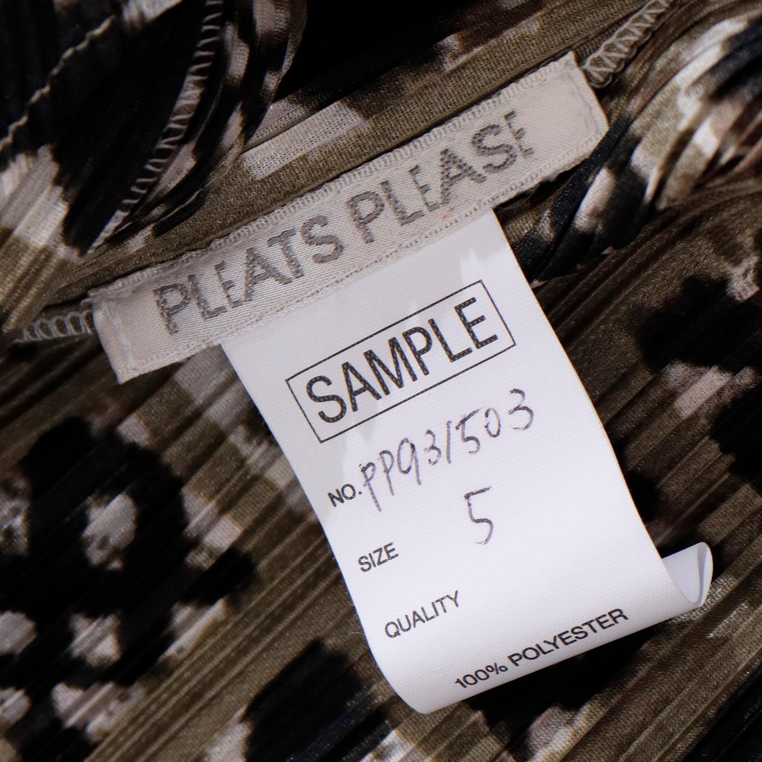 Issey Miyake Pleats Please Vintage Geometric Print Faux Wrap Tank Dress 1