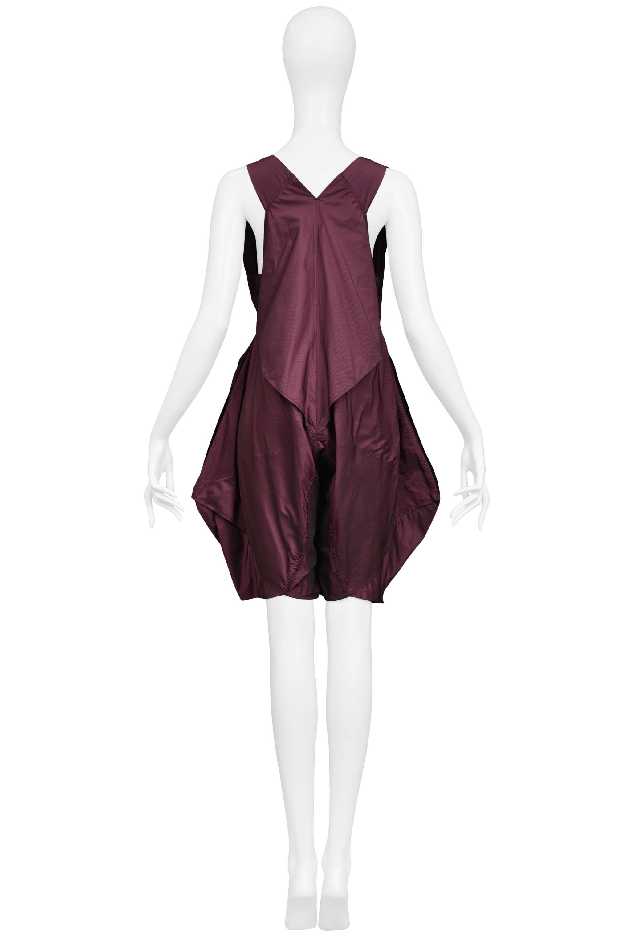 Issey Miyake Purple Avant Garde Balloon Romper In Excellent Condition For Sale In Los Angeles, CA