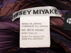 Issey Miyake Purple & Brown Plisse Scarf