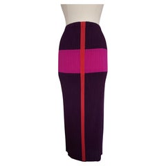 Falda plisada morada Issey Miyake
