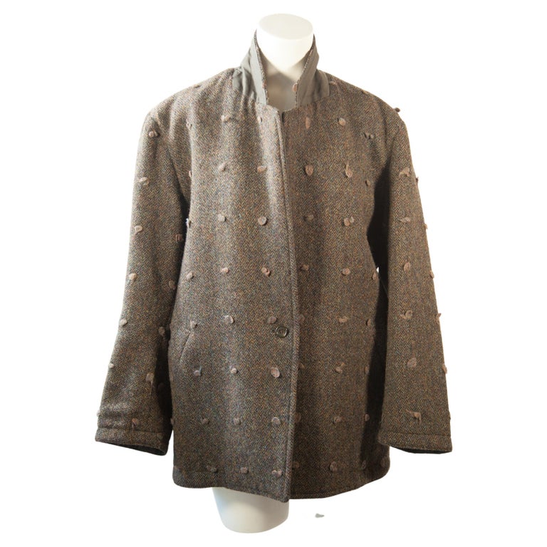 Issey Miyake, Rare, Reversible, Wool, Tweed Jacket, 1970s For Sale at ...