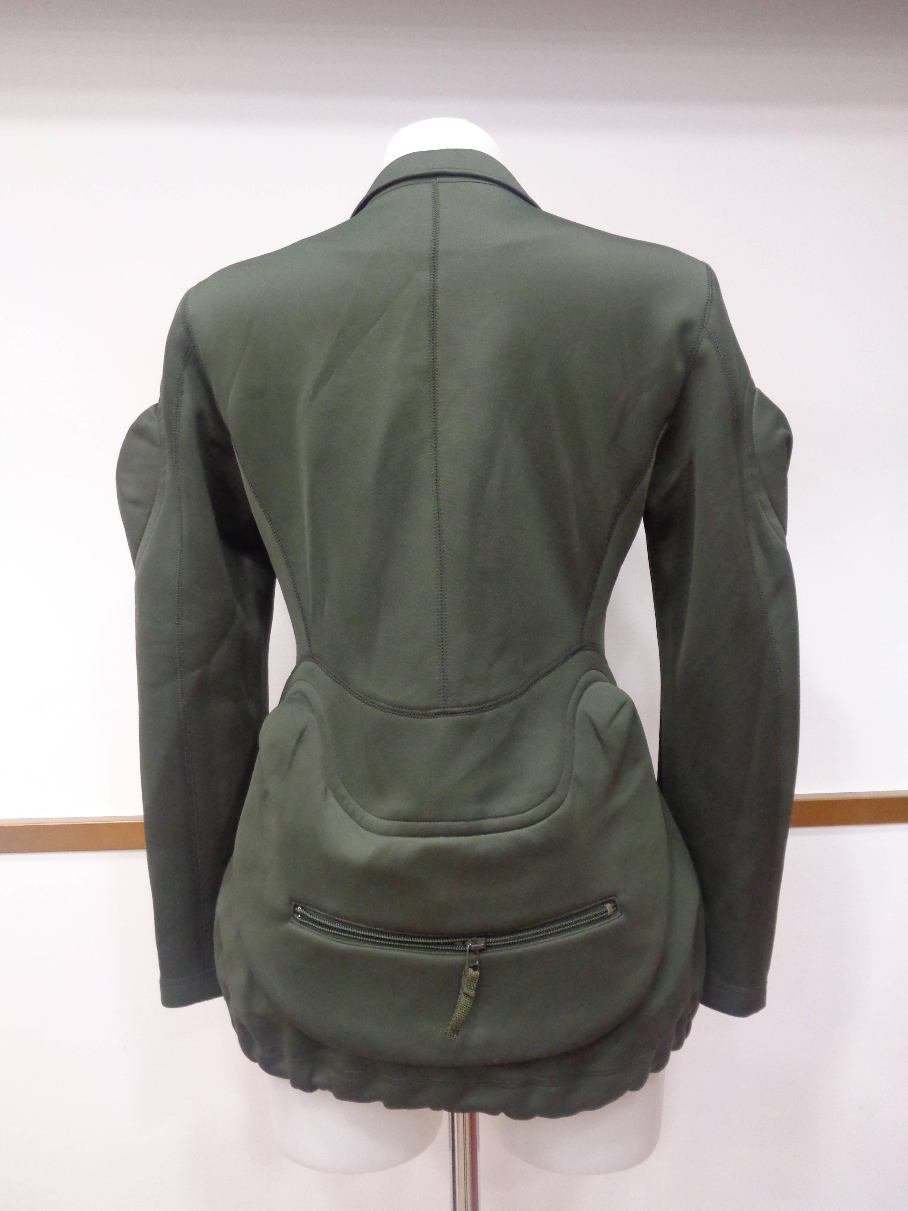 Women's or Men's Issey Miyake Rare Green Bomber Jacket