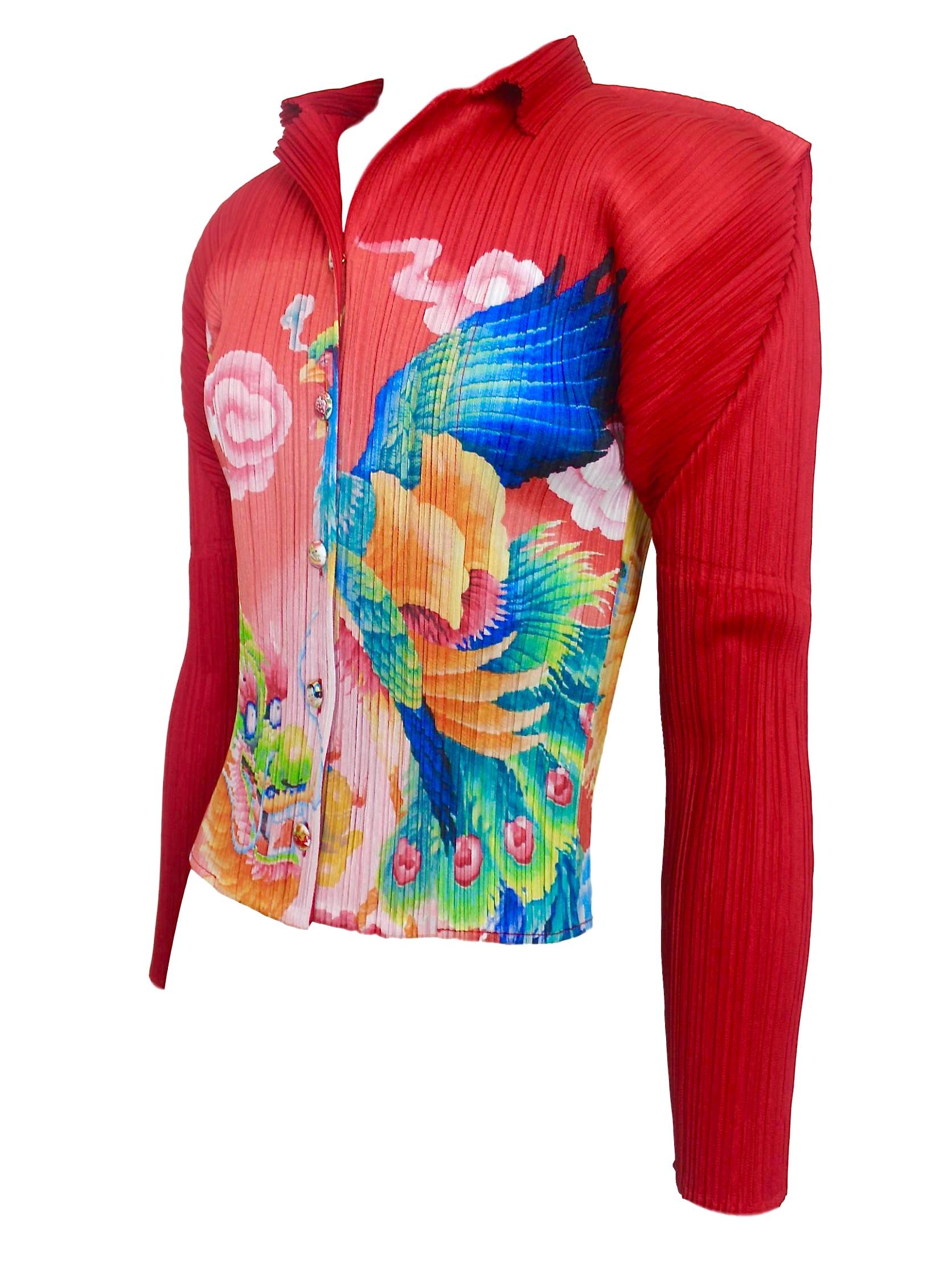 Women's Issey Miyake Red Dragon Jacket 1998 Collection