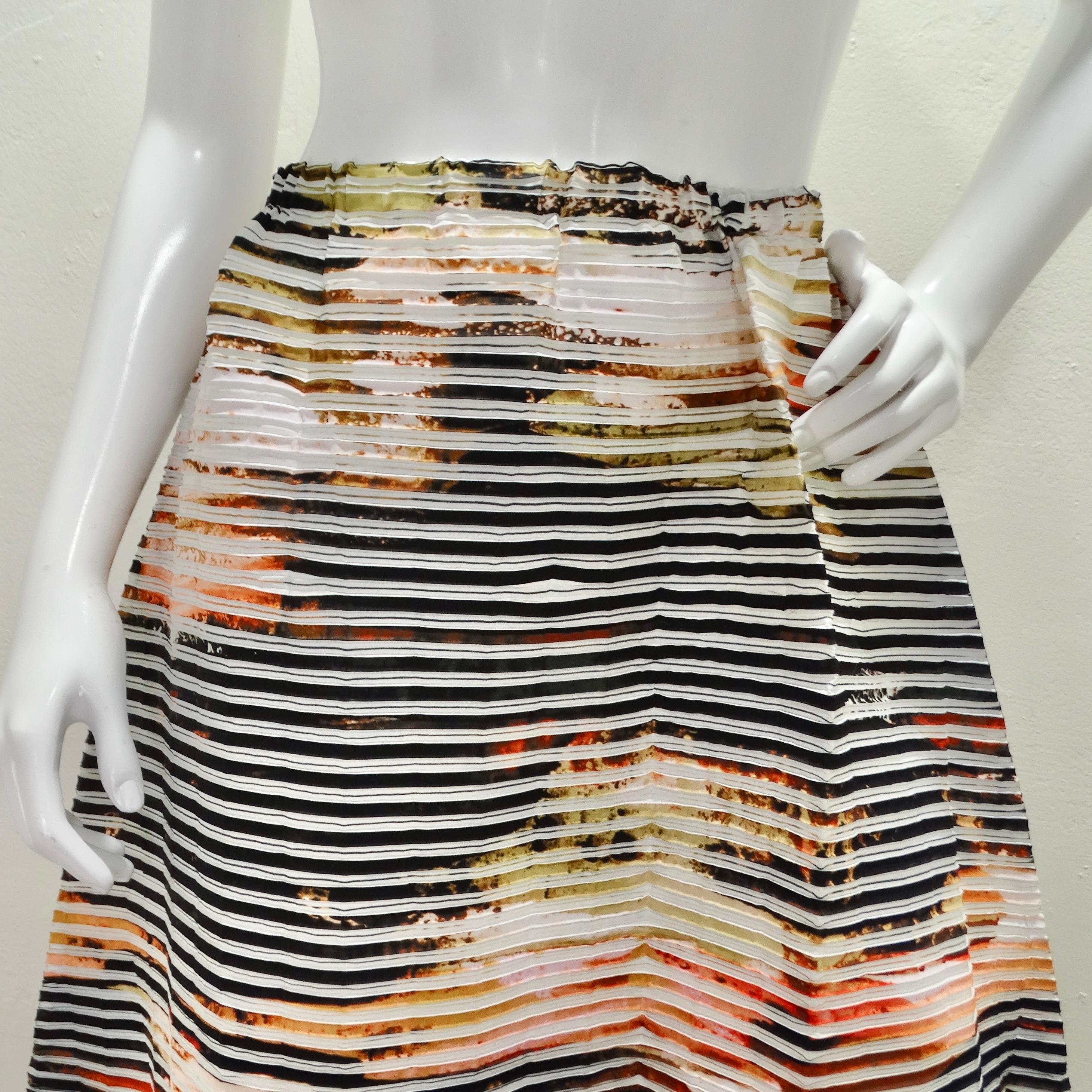 Issey Miyake Resort 2018 Pleated Skirt In Excellent Condition For Sale In Scottsdale, AZ