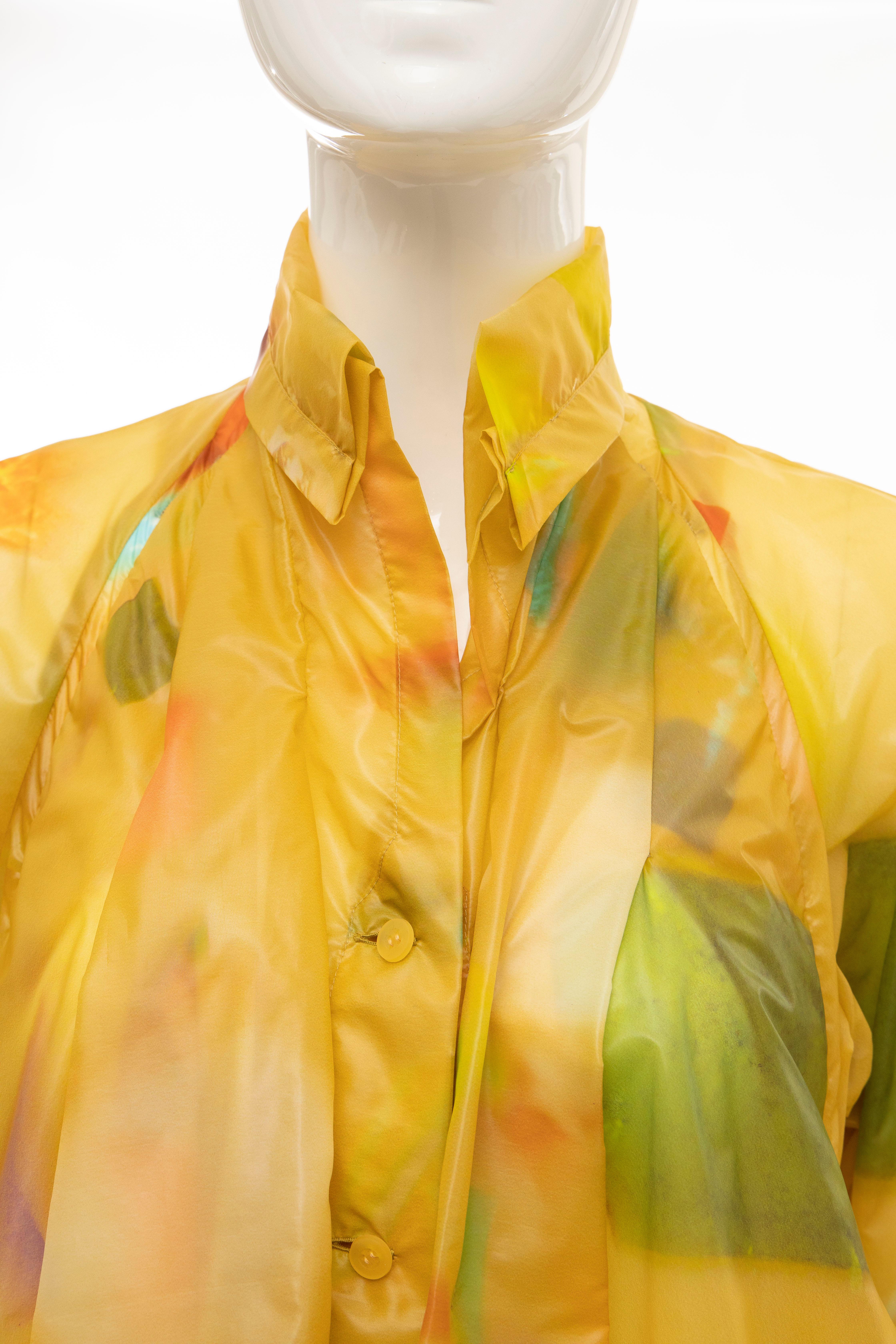 Issey Miyake Runway Nylon Print Jacket 