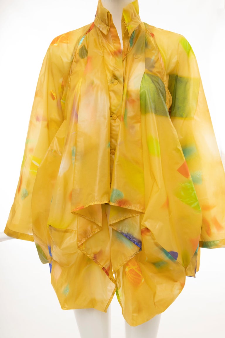 Issey Miyake Runway Nylon Print Jacket 