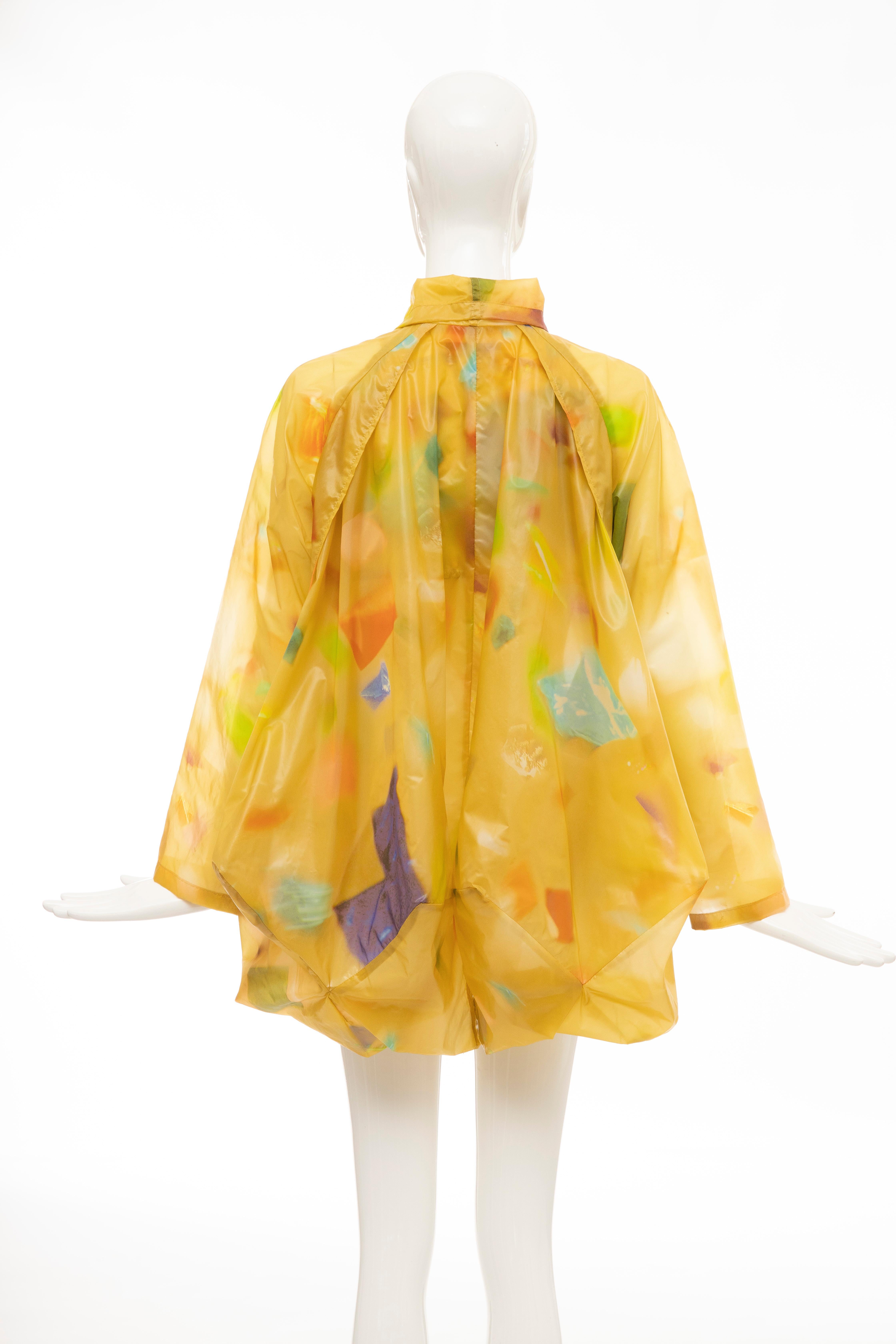 Issey Miyake Runway Nylon Print Jacket 