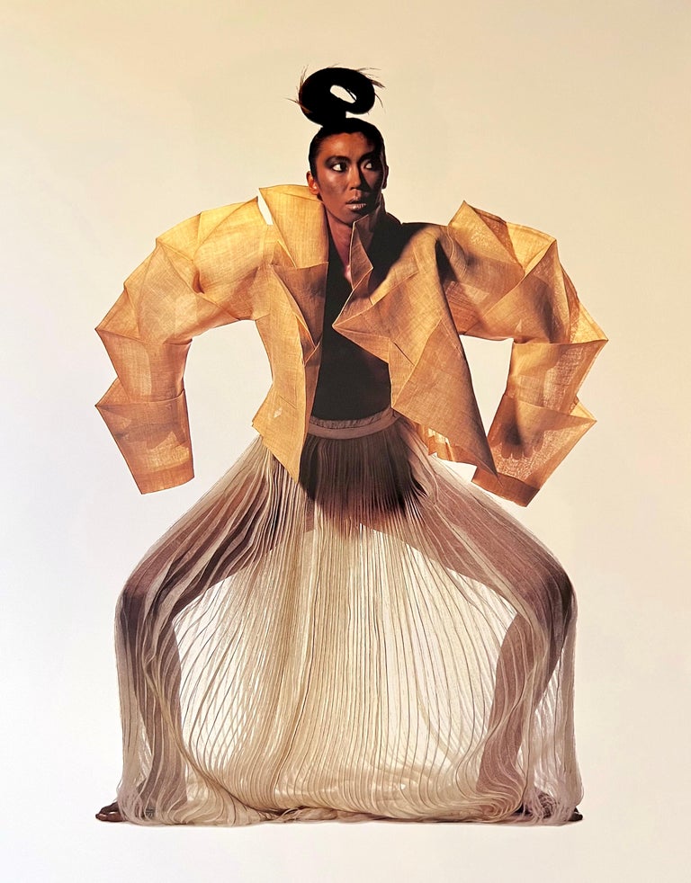 ISSEY MIYAKE S/S 1991 Documented Runway 'Dinosaur' Sleeves Black