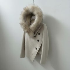 Issey Miyake Short White Women's Coat