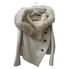 Issey Miyake Short White Women's Coat