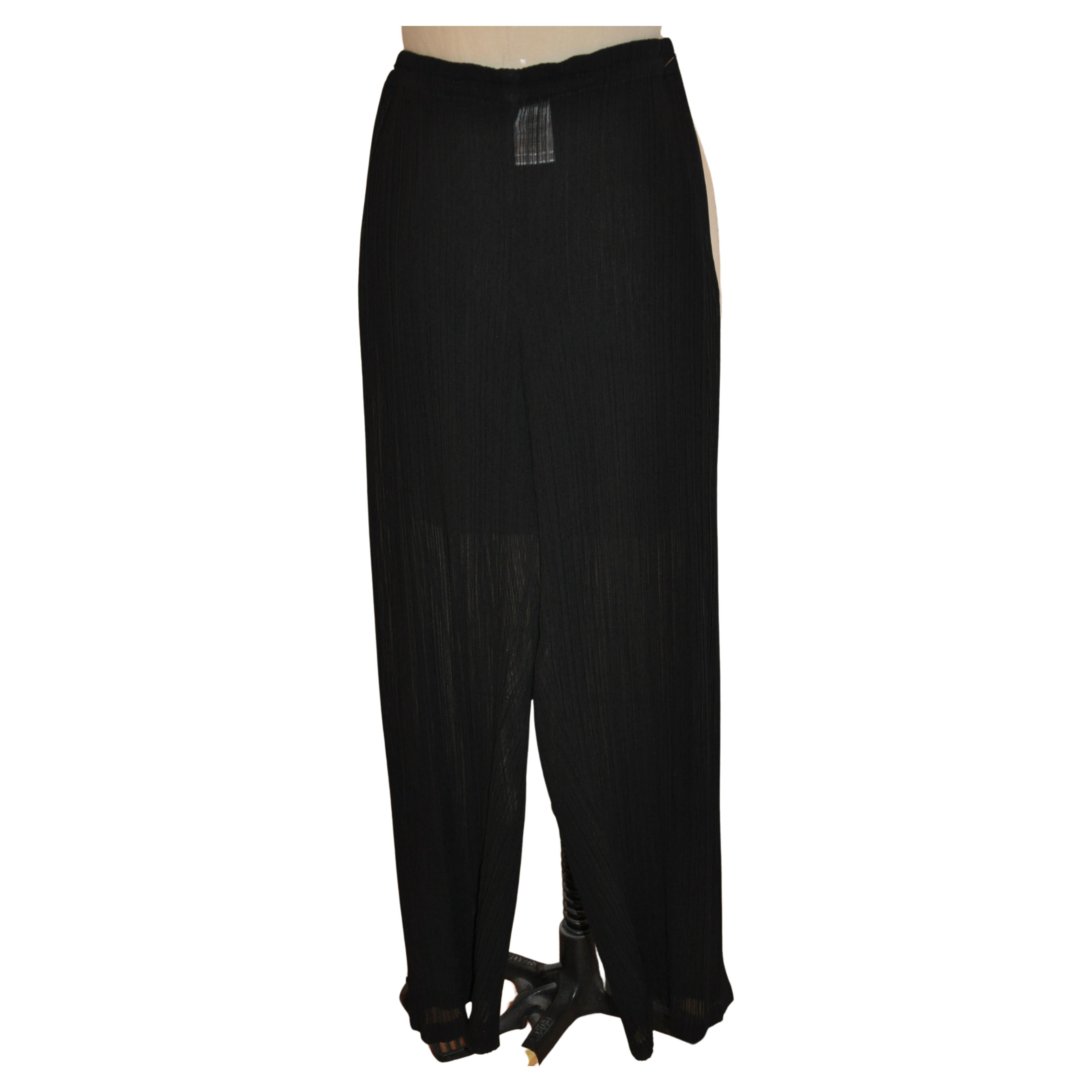Issey Signature Pleated Purple Trousers For Sale at 1stDibs | issey ...