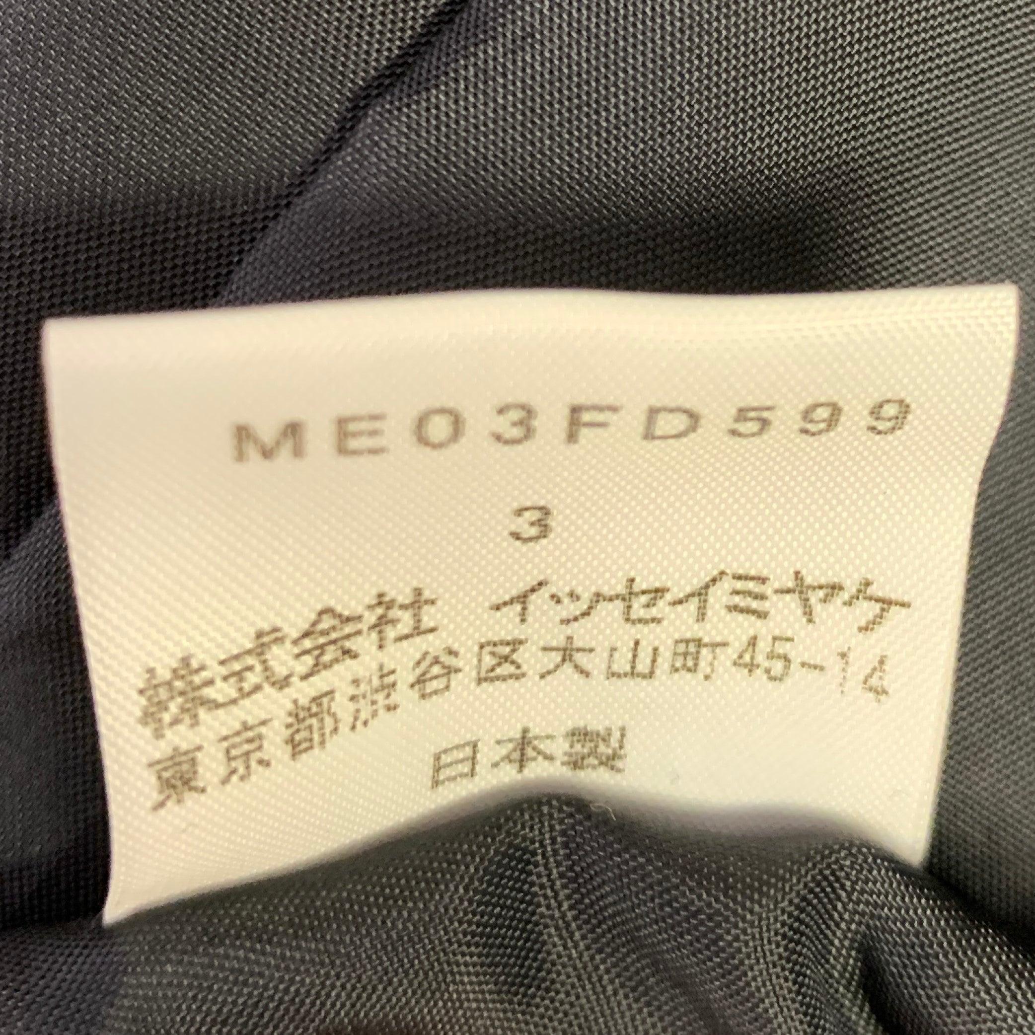 ISSEY MIYAKE Size 42 Black Wool Nehru Collar Sport Coat 4