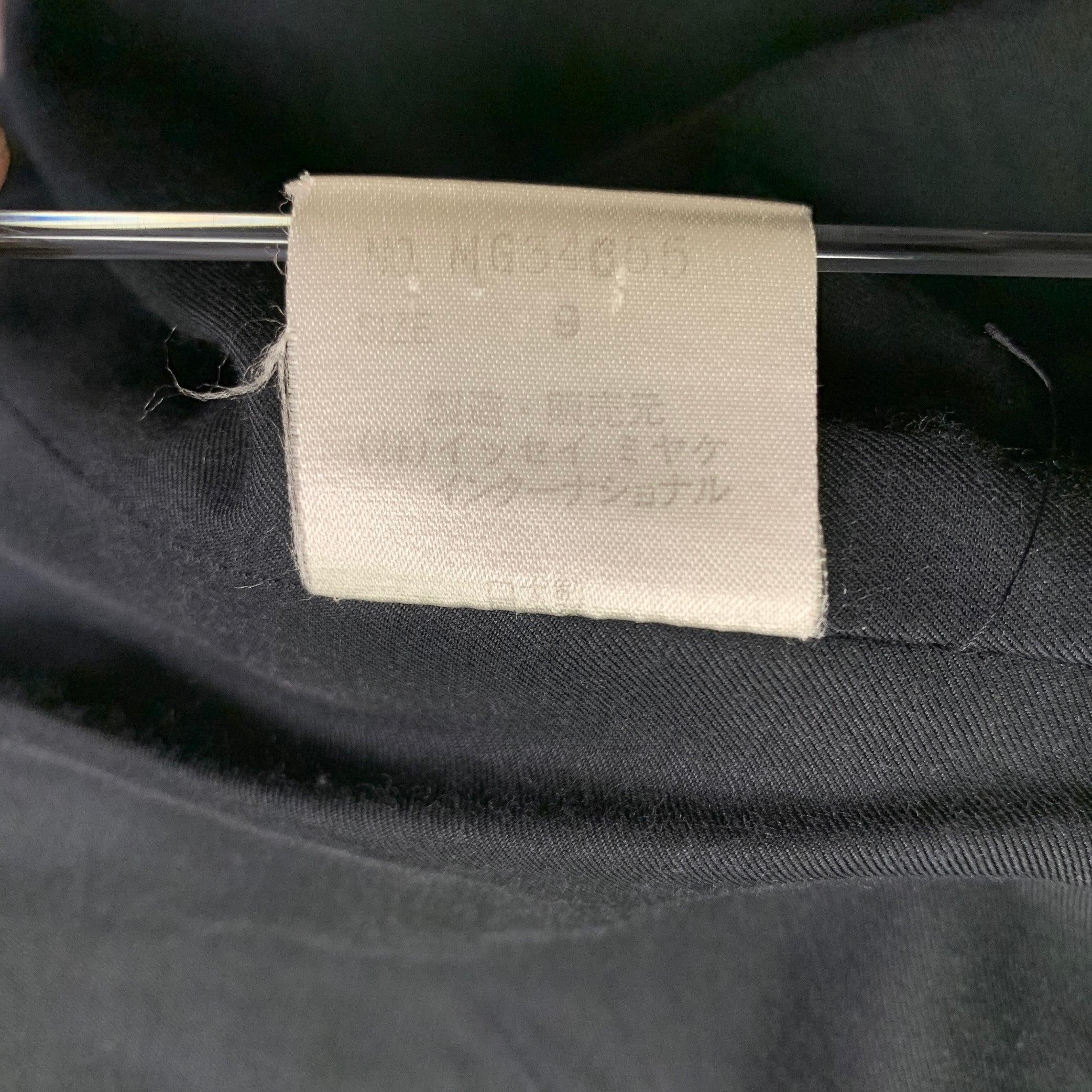 ISSEY MIYAKE Size M Black Wool Blend Single Breasted Jacket Blazer For Sale 2