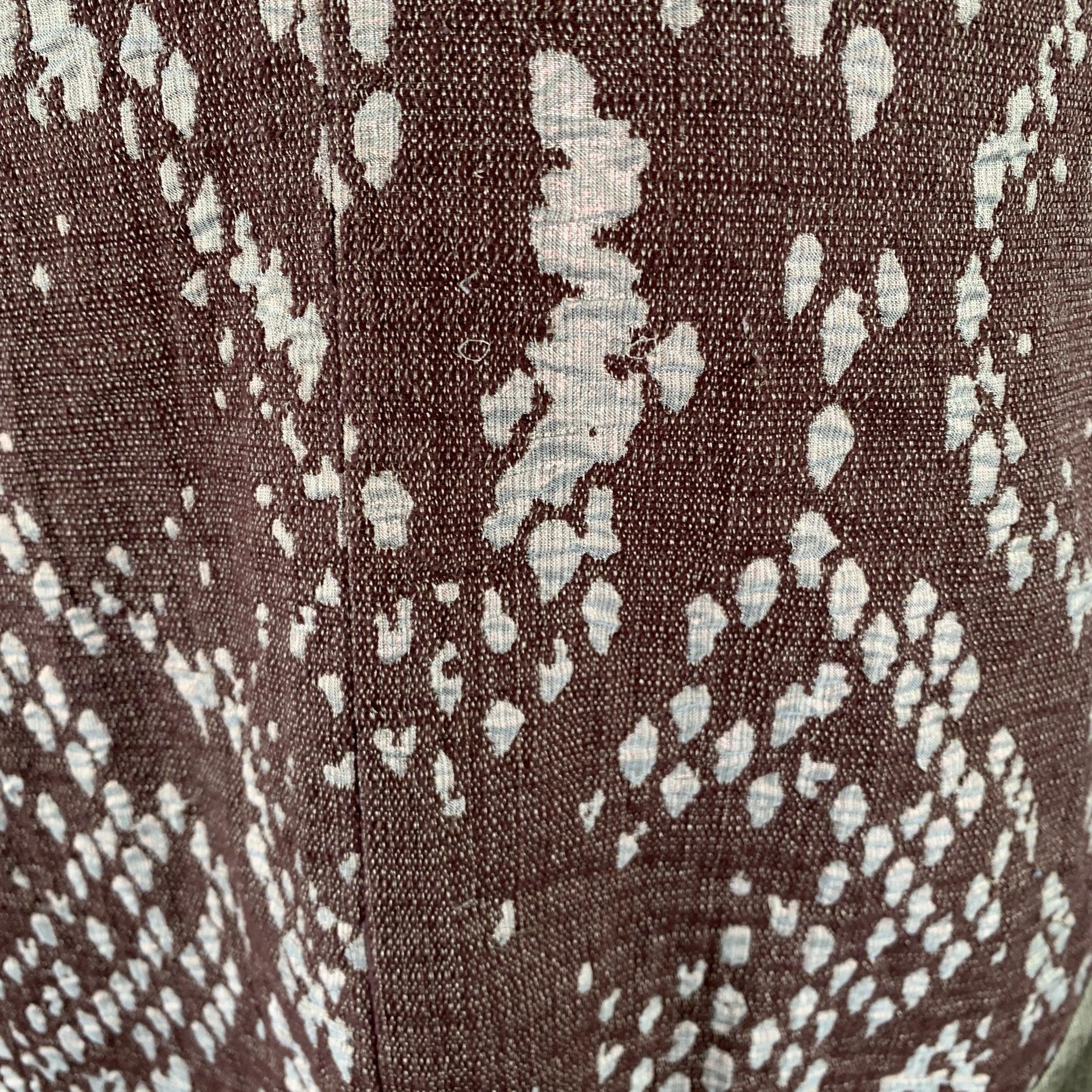 Issey Miyake Taglia M Marrone Beige Vestito senza maniche con stampa a pelle di serpente in vendita 2