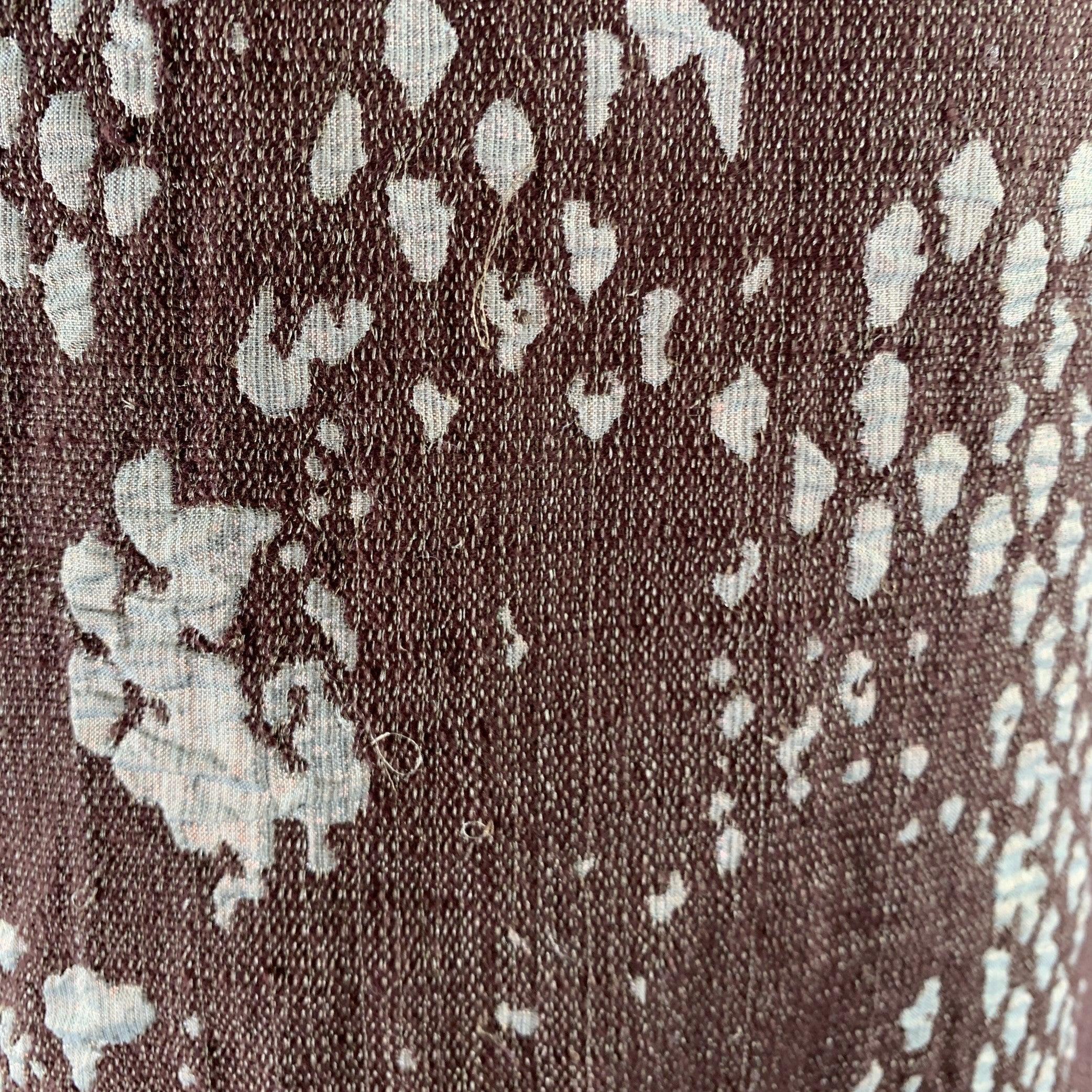 Issey Miyake Taglia M Marrone Beige Vestito senza maniche con stampa a pelle di serpente in vendita 3