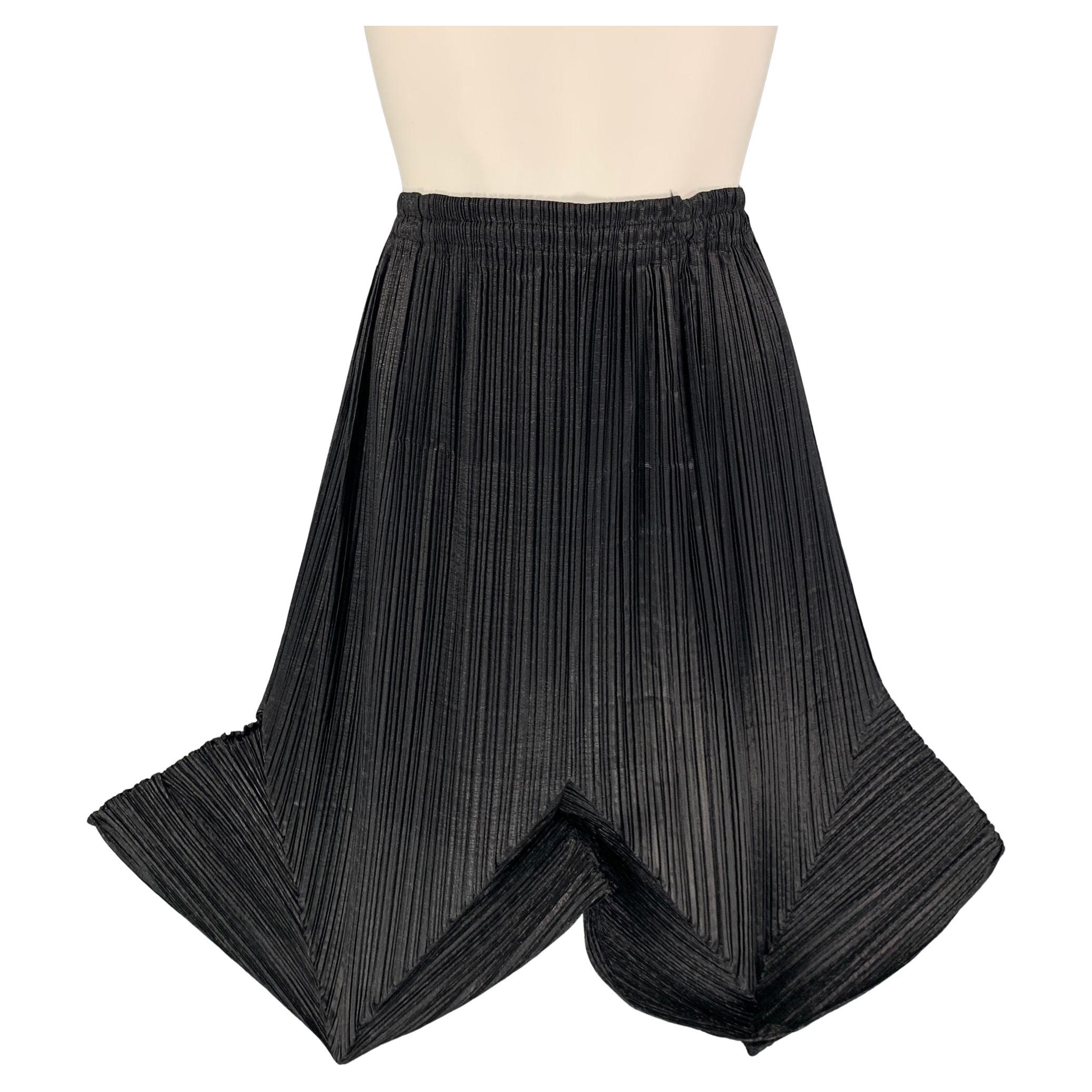 LOUIS VUITTON Pleated skirt black Rayon/polyester Women