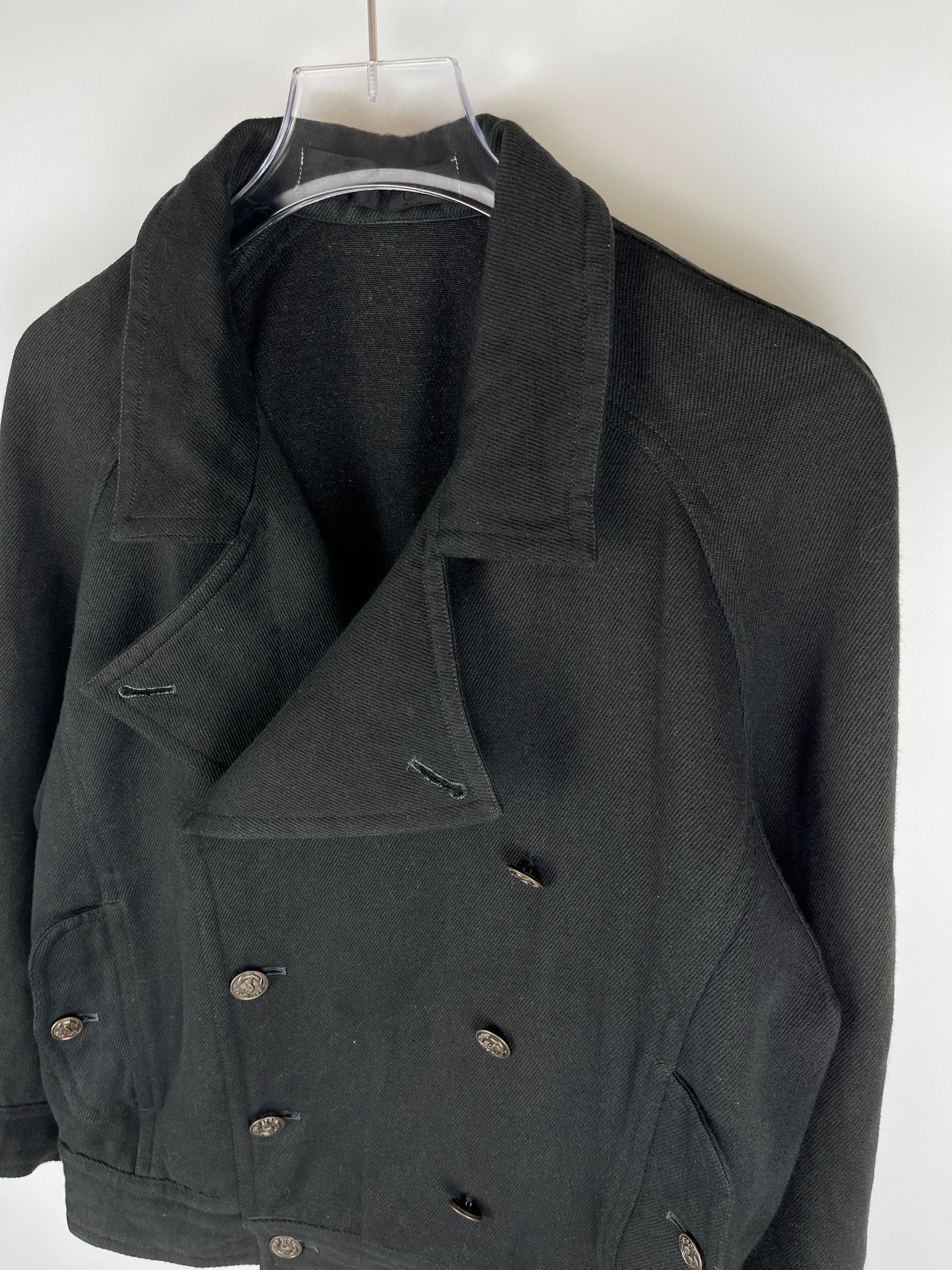 Issey Miyake Sport 1980's Short Peacoat  For Sale 4