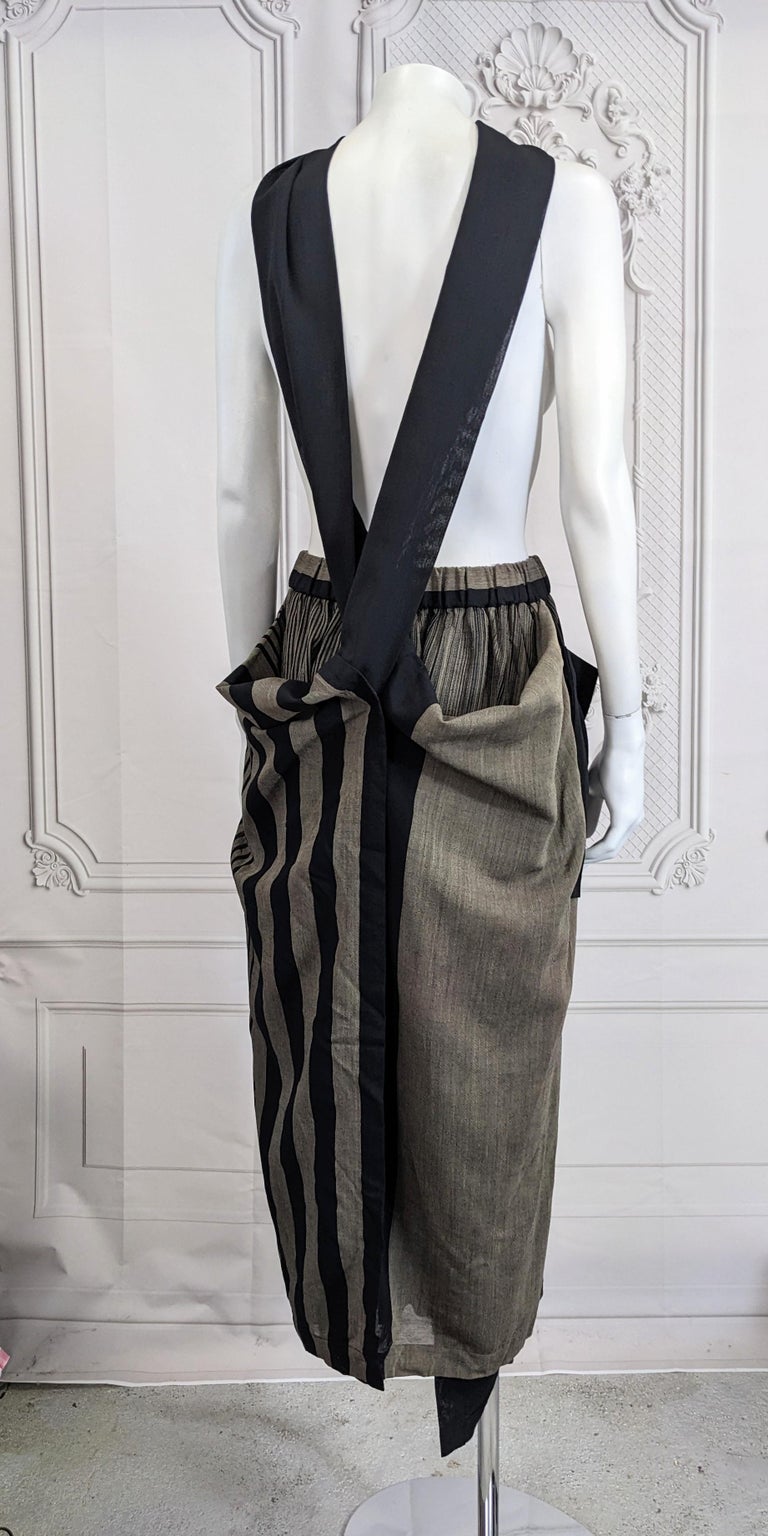 [Issey Miyake] Issey Miyake Striped A-line Sleeveless One-piece Dress PP31-JH625 Multicolor 4 [Used] [Authenticated and Guaranteed Authentic] 206996