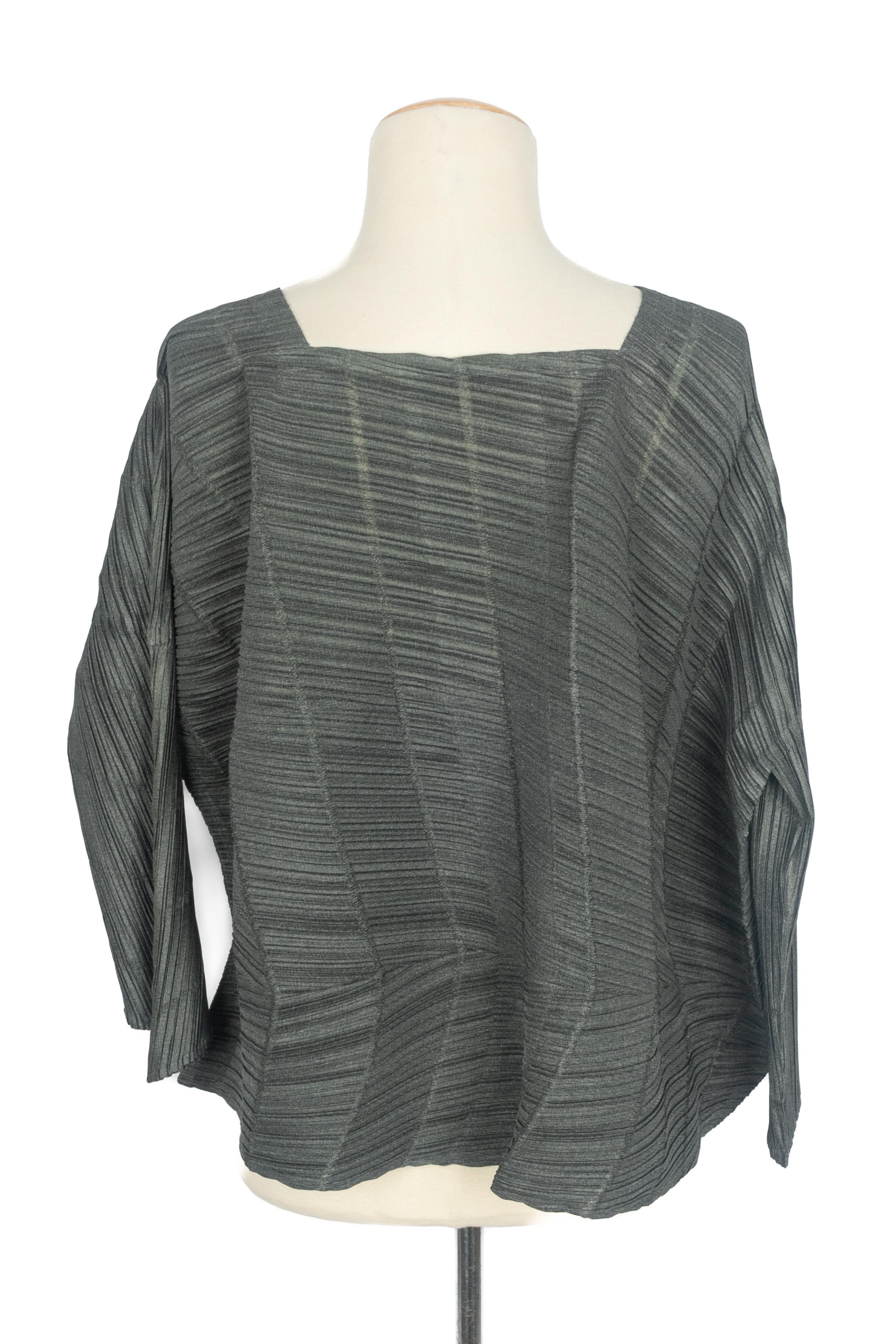 Issey Miyake top Pleats Please 1990s in vendita 2