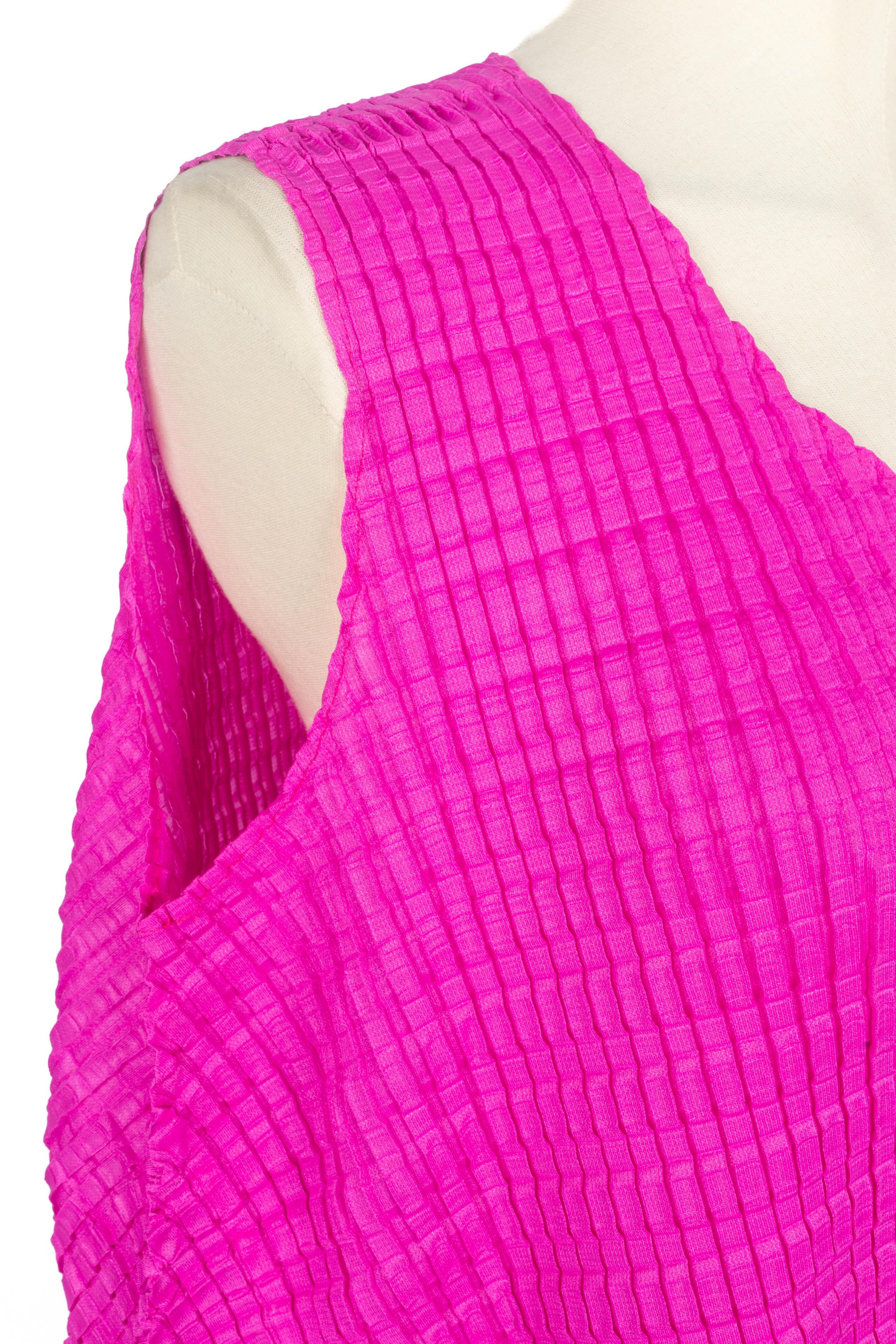 Viola Issey Miyake top Pleats Please 2008 in vendita