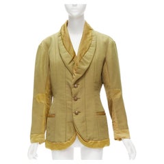 A&M Vintage Byne 1980 kaki marron contrasté 3D inséré dans le col Veste M