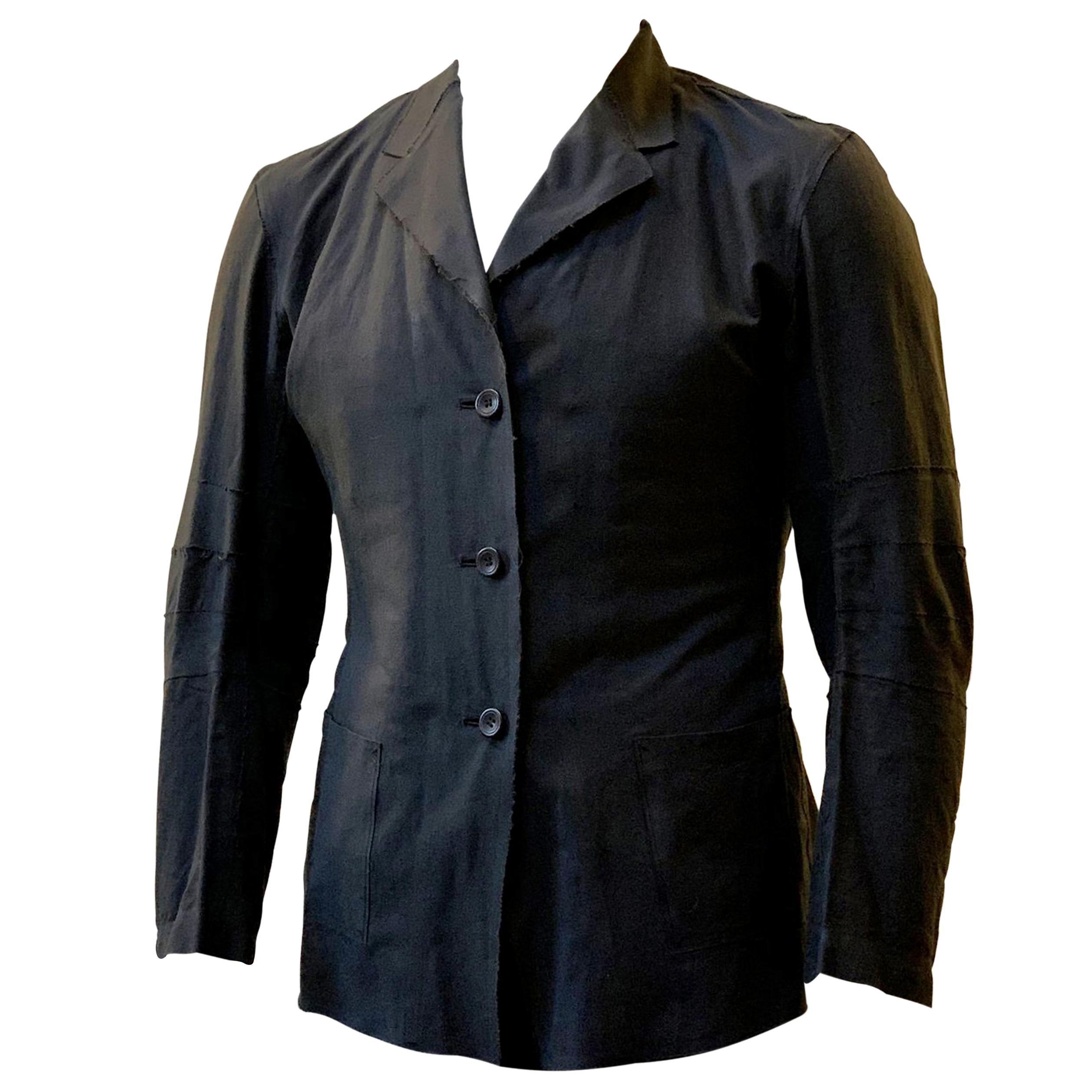 Issey Miyake Vintage Deconstructed Single Breasted Jacket For Sale