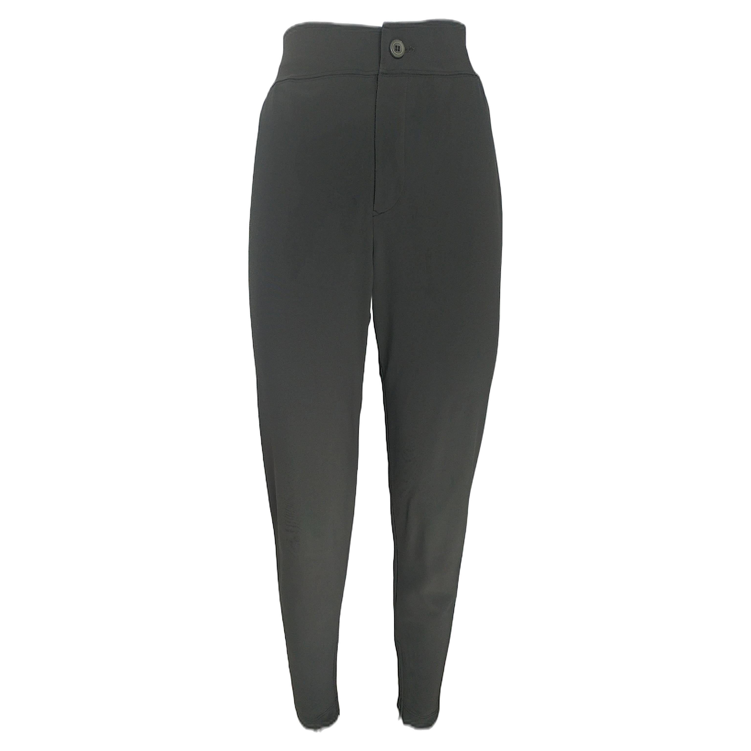 ISSEY MIYAKE - Vintage Gray Cotton High-Waist Pants  Size M