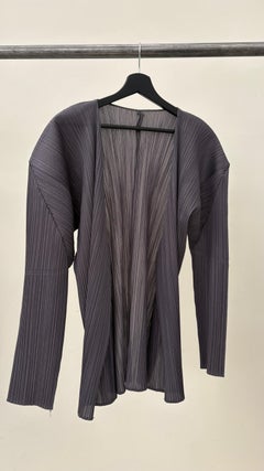 Issey Miyake Vintage Grey Pleated Jacket